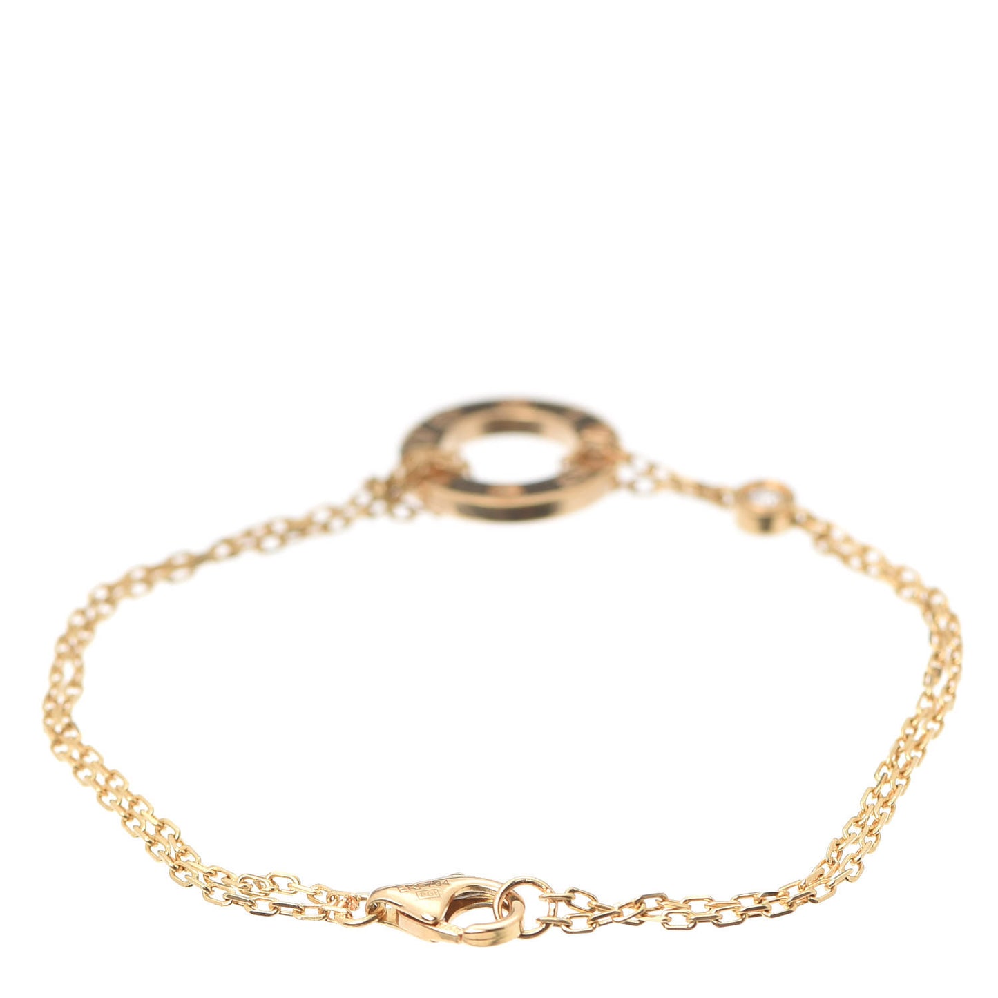 18K Yellow Gold Diamond LOVE Bracelet