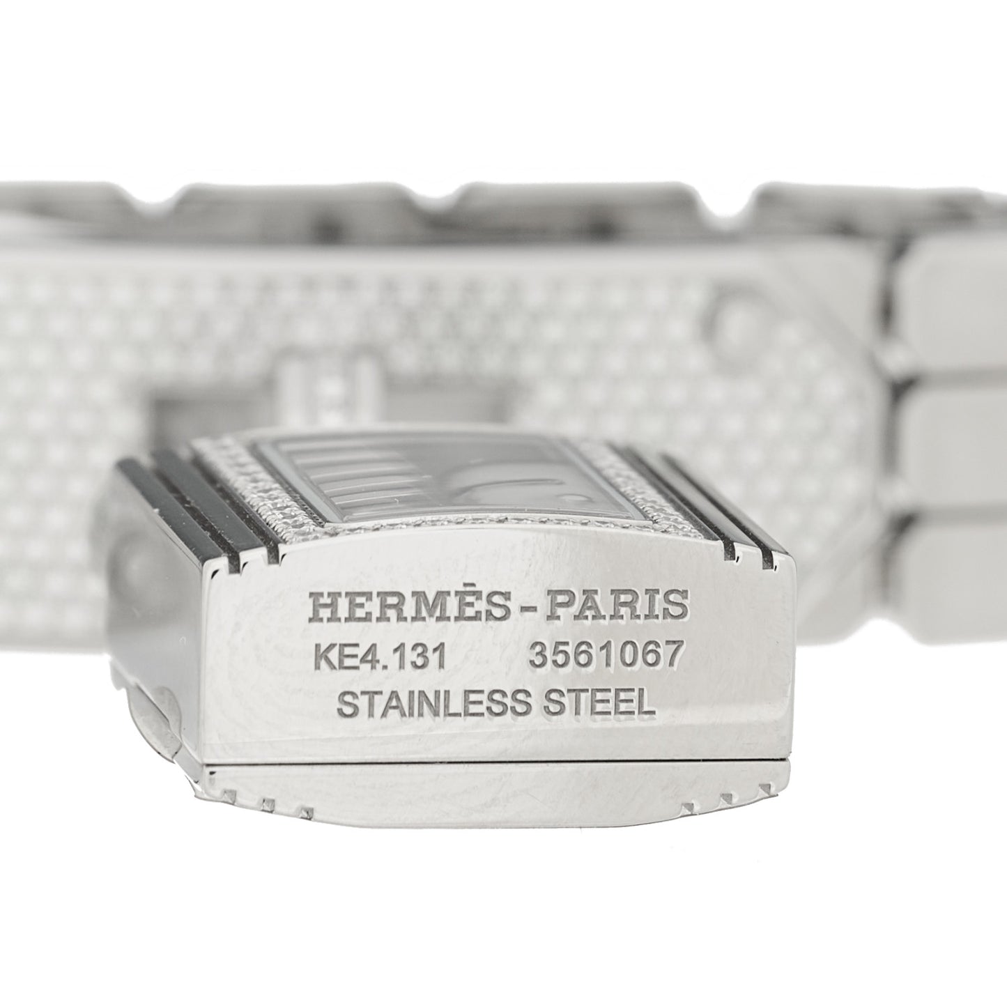 Stainless Steel Diamond Pave 16mm Kelly Quartz Watch