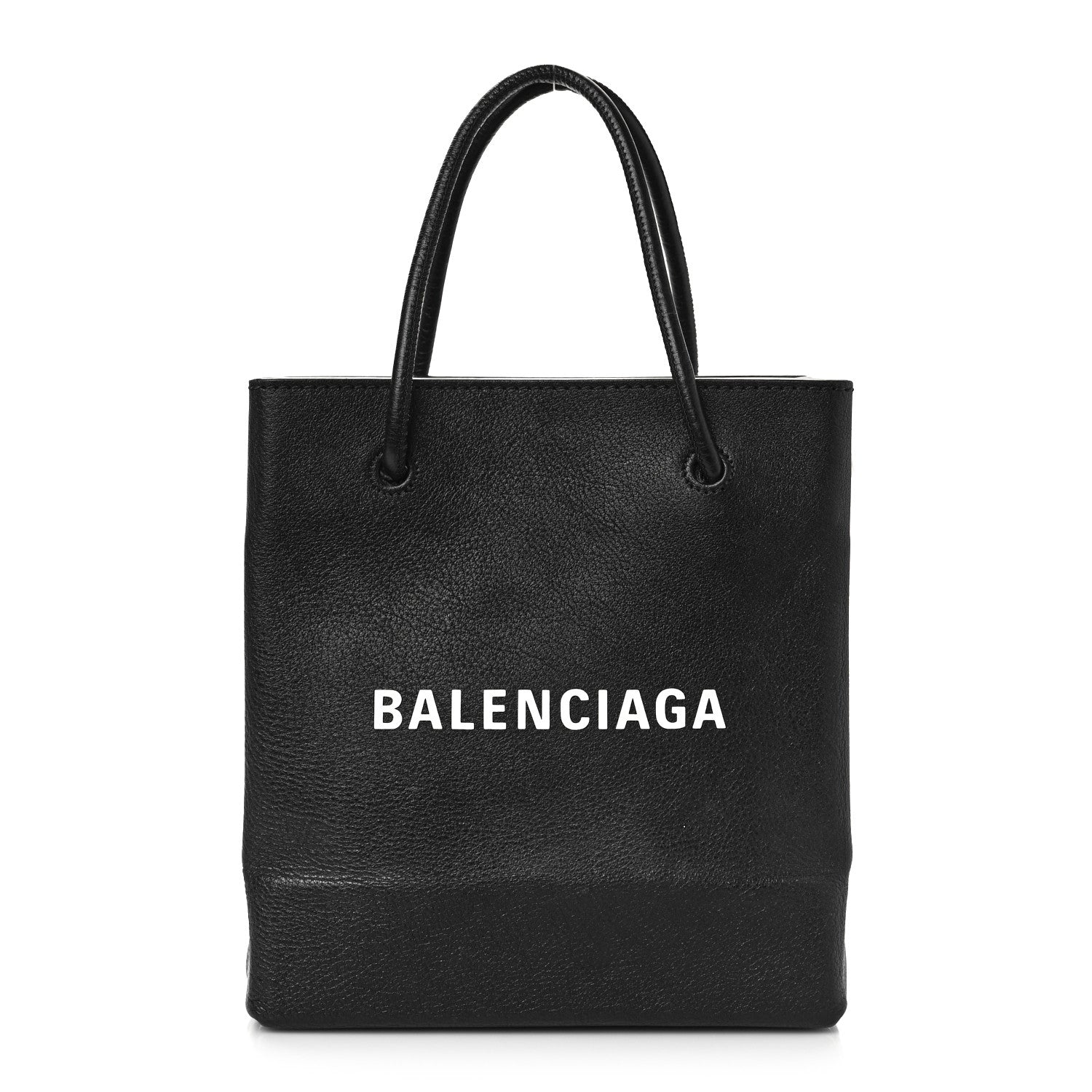 Balenciaga Calfskin Logo XXS Shopping Tote Black 1 of 8