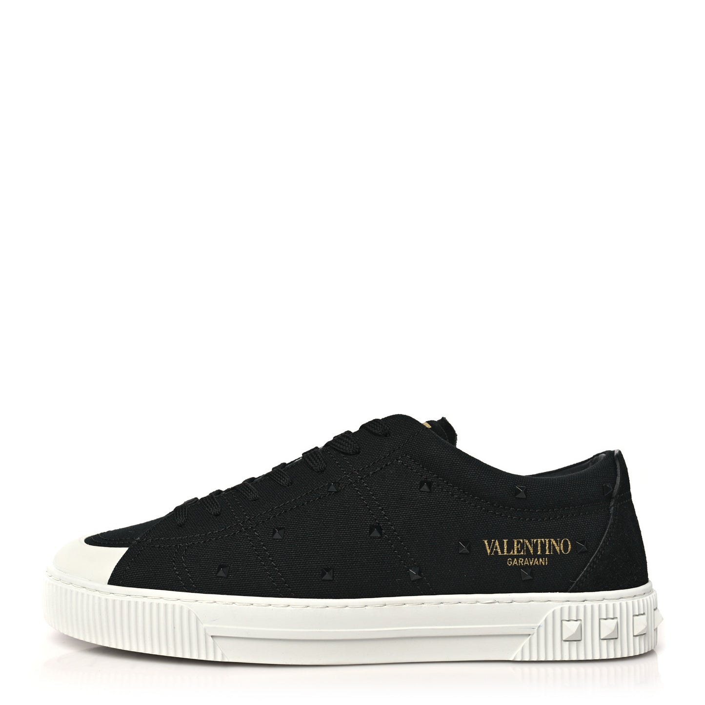 Canvas Rockstud Cityplanet Mens Sneakers 43 Black