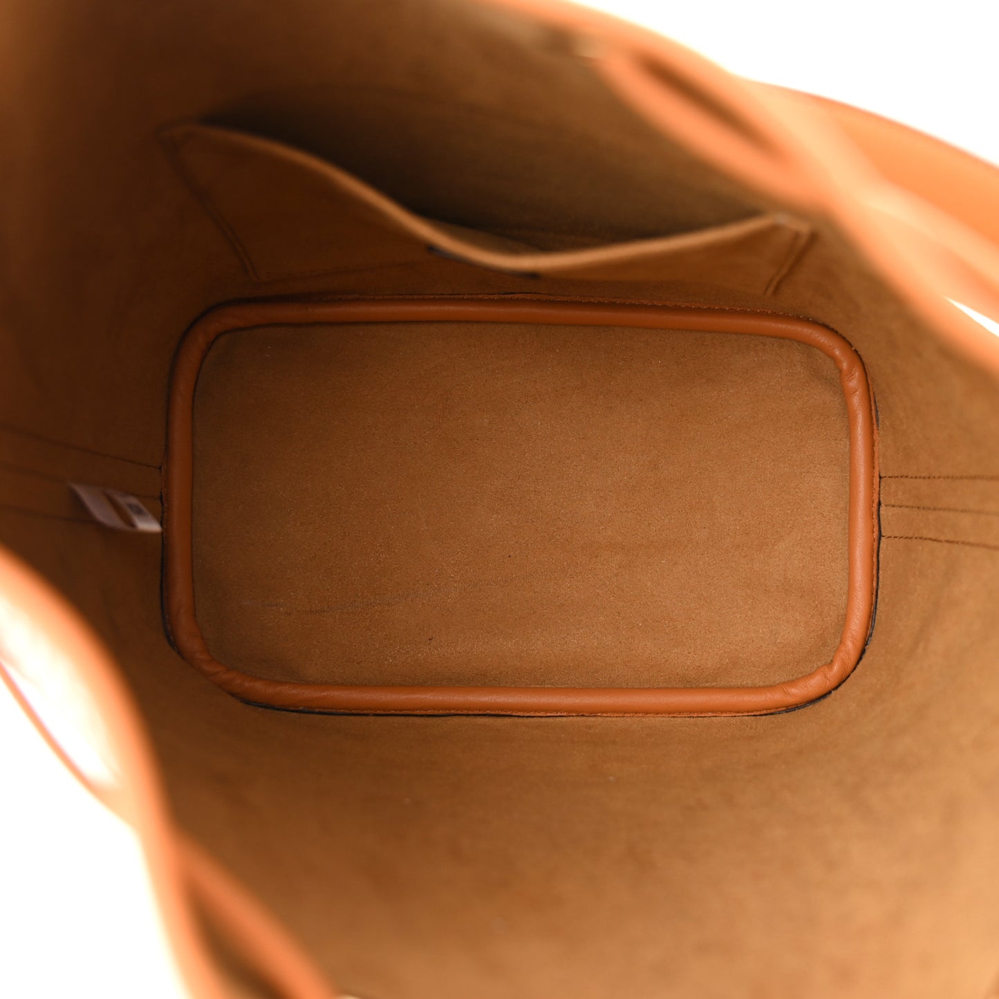 Visetos Medium Dessau Drawstring Bucket Bag Cognac