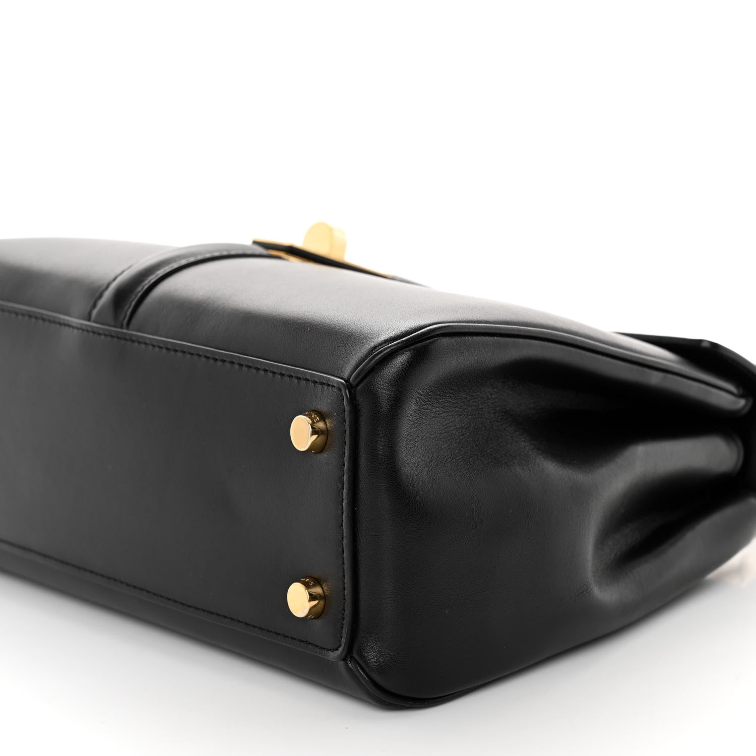 Celine Satinated Calfskin Small 16 Top Handle Bag Black 10 of 11