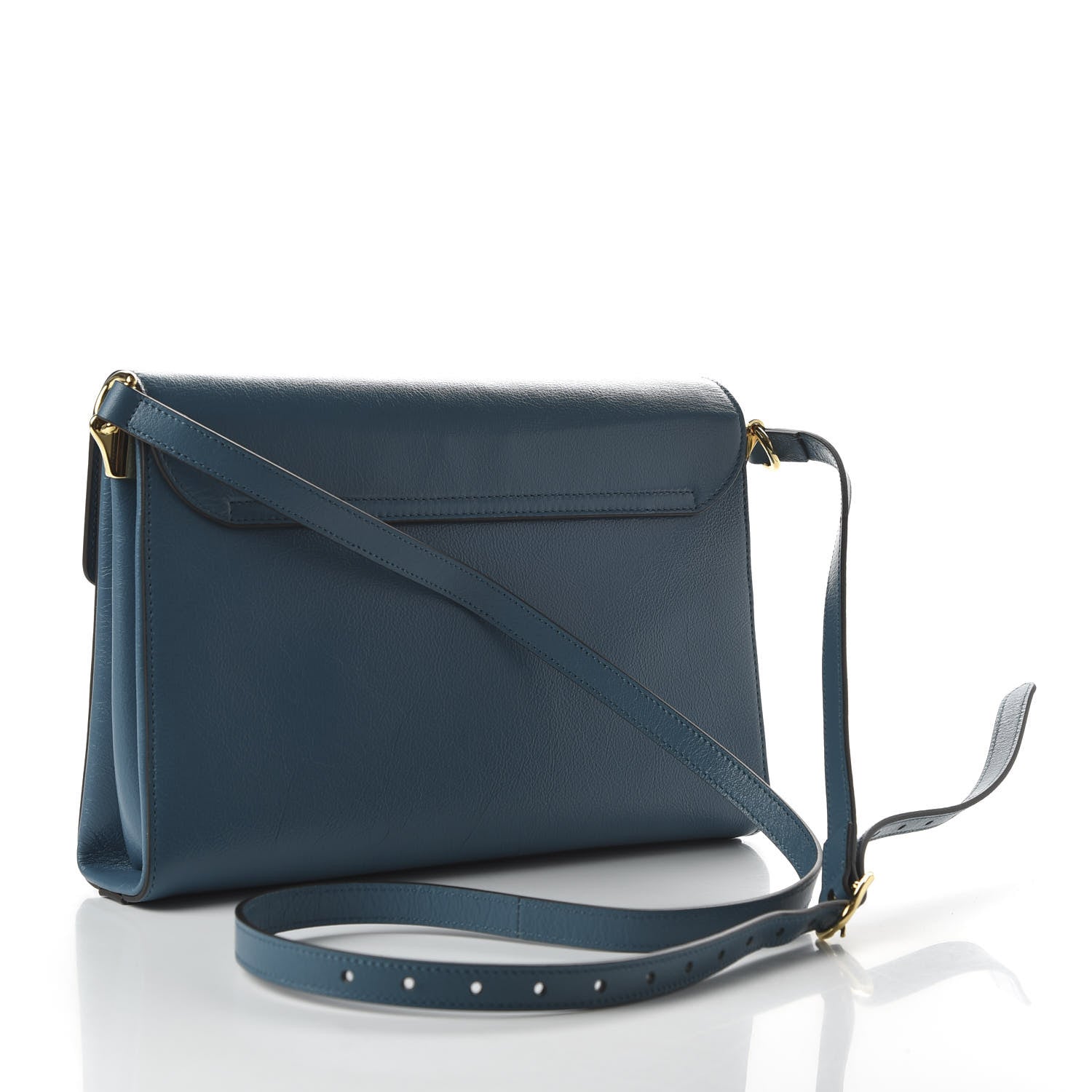 Gucci Calfskin Animalier Medium Shoulder Bag Blue 4 of 19