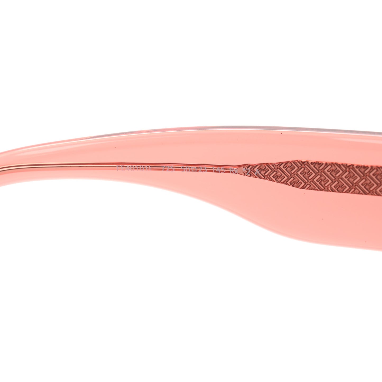 Acetate Fendi Square Sunglasses FE40100I Pink Silver