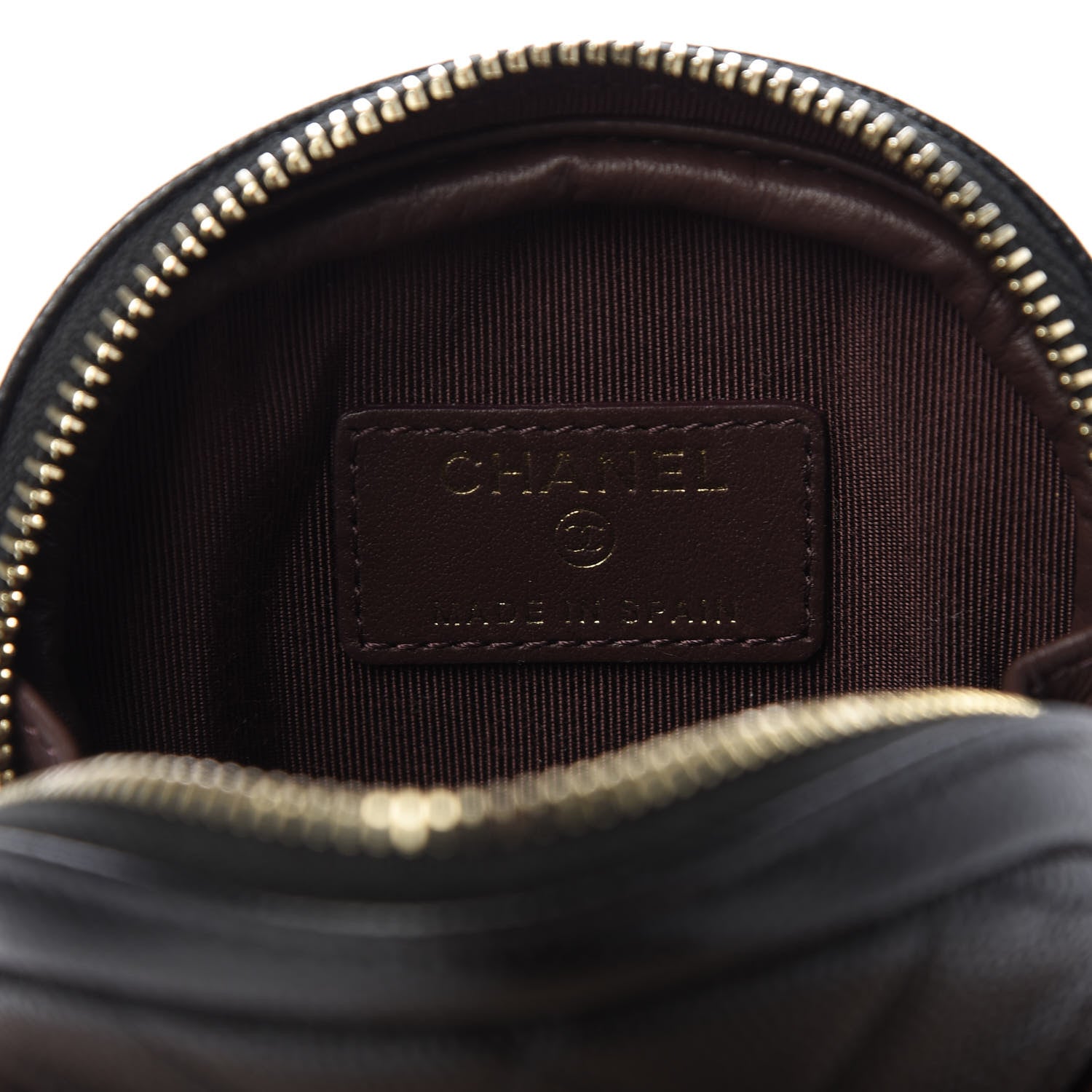 Chanel Caviar Quilted Zip Around Classic Coin Purse Black 6 of 8