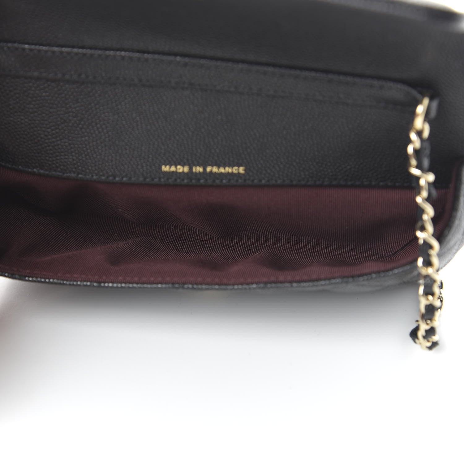 Chanel Caviar Quilted Glasses Case With Chain Black 5 of 12