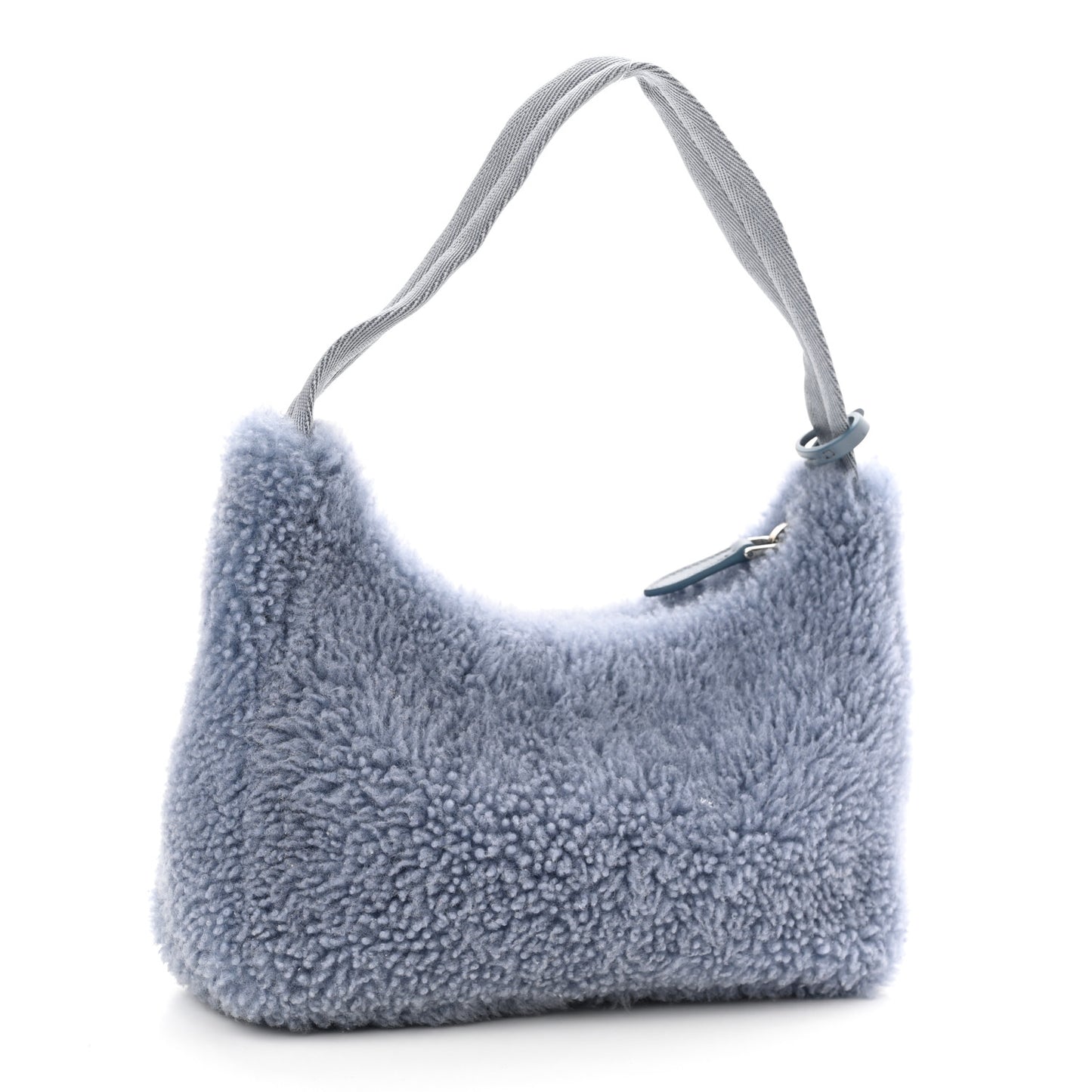 Shearling Mini Re-Edition 2000 Bag Pervinca