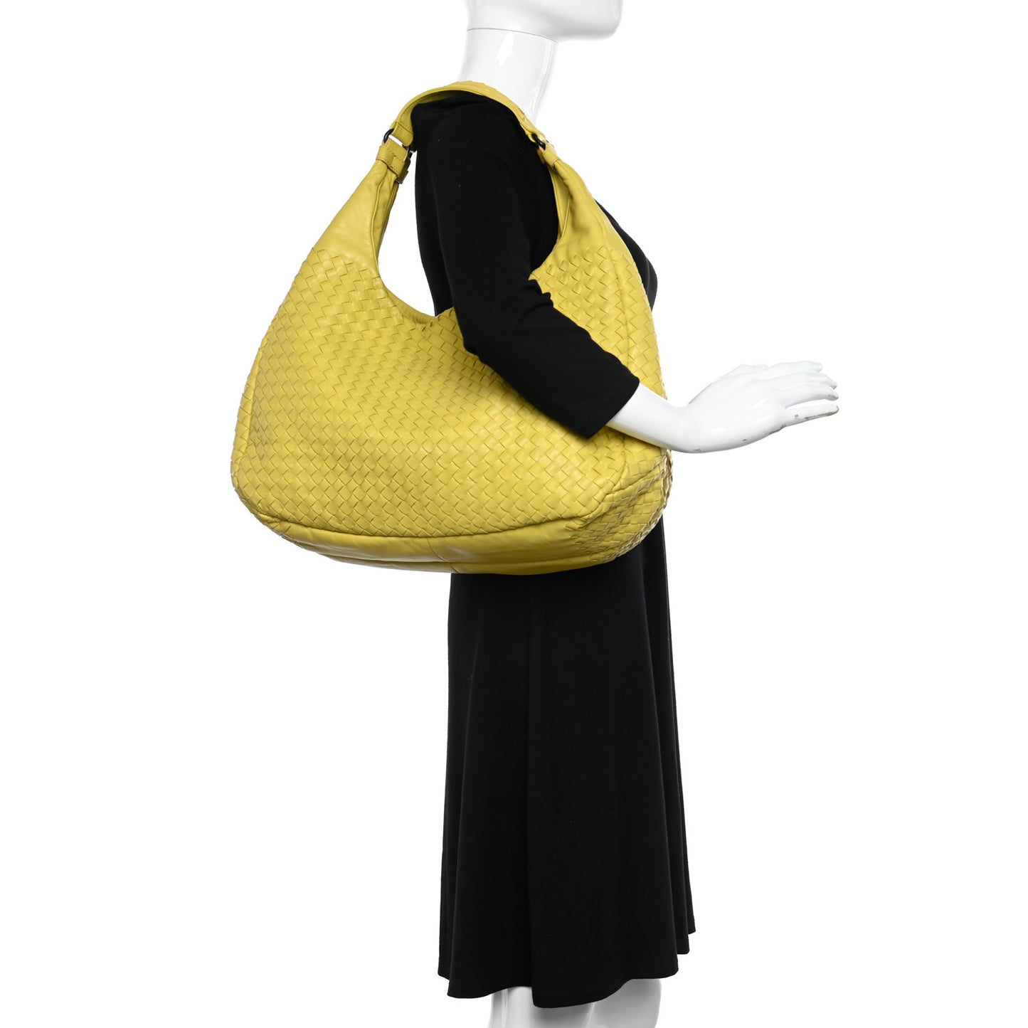Nappa Intrecciato Large Campana Buttercup