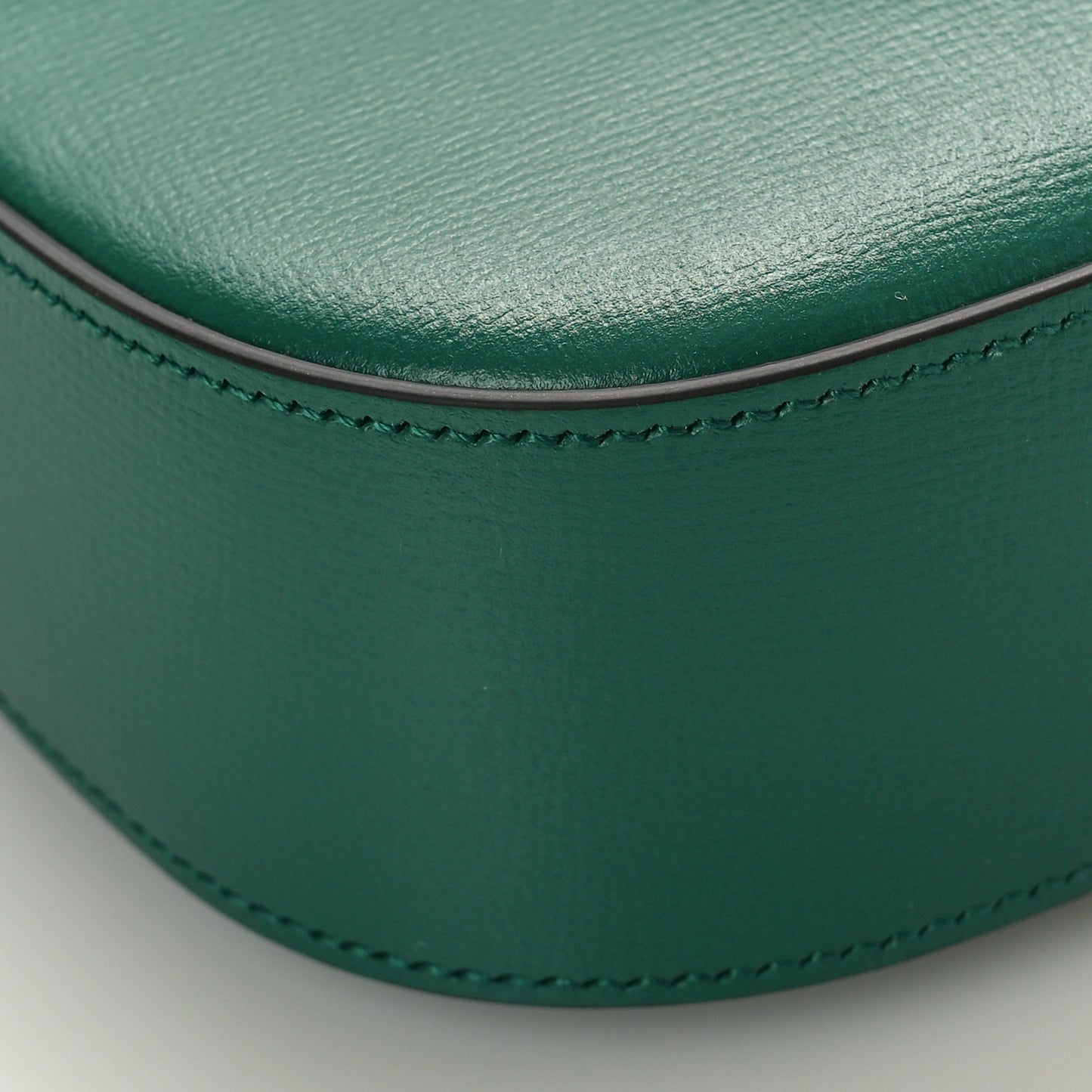 Azalea Calfskin Web Monochrome Horsebit 1955 Shoulder Bag Emerald