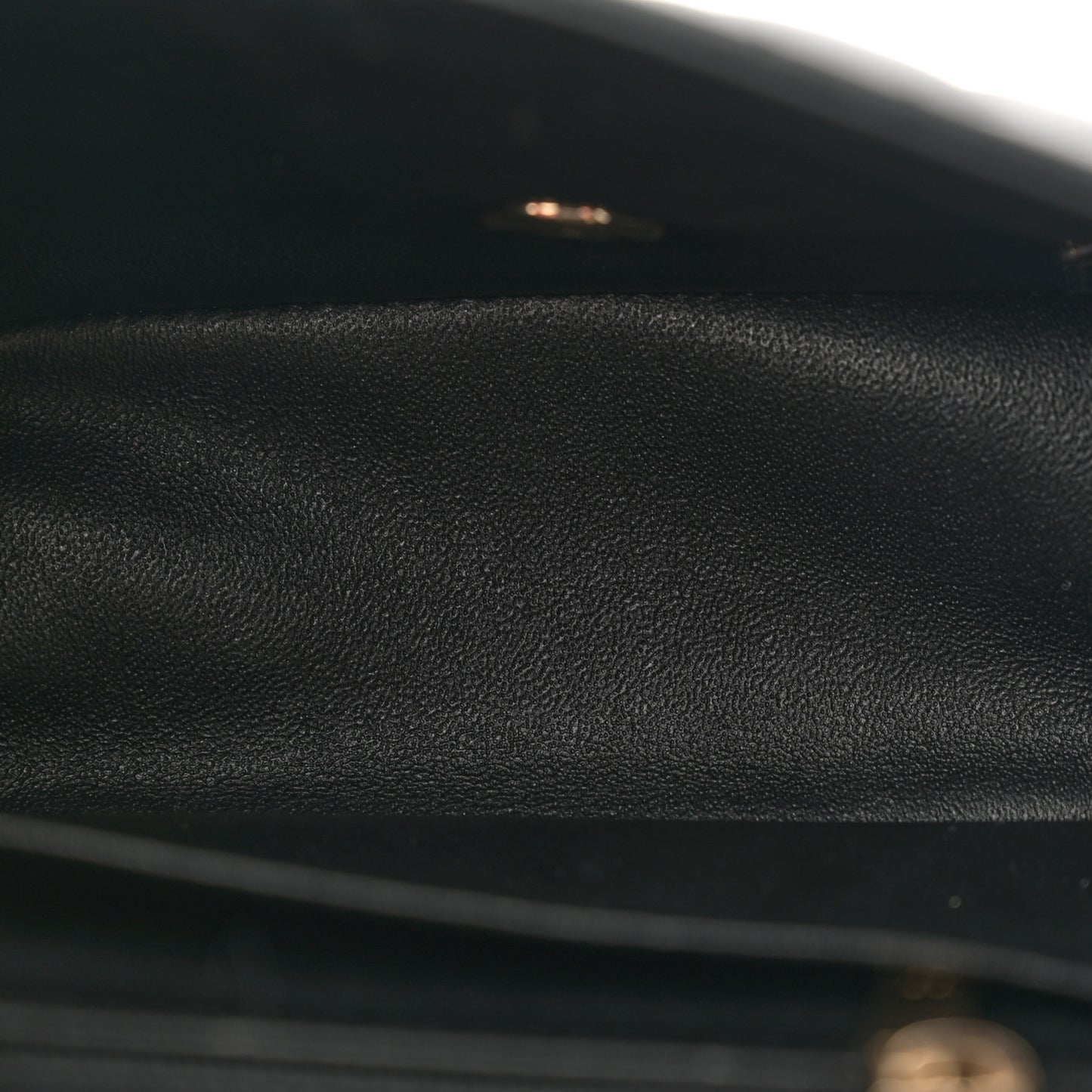 Lambskin Quilted Mini Square Flap Black