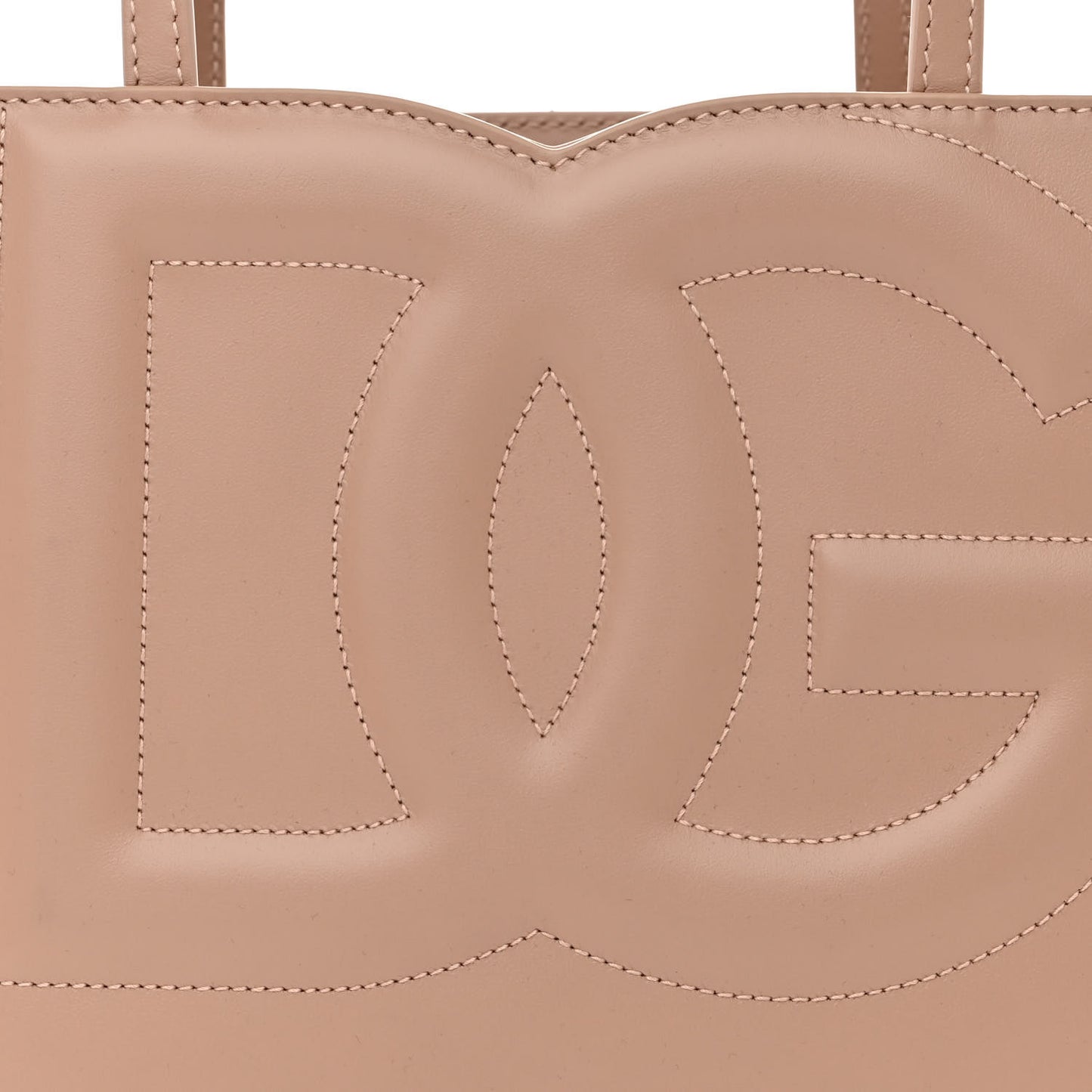 Calfskin Small DG Logo Shopper Tote Cipria