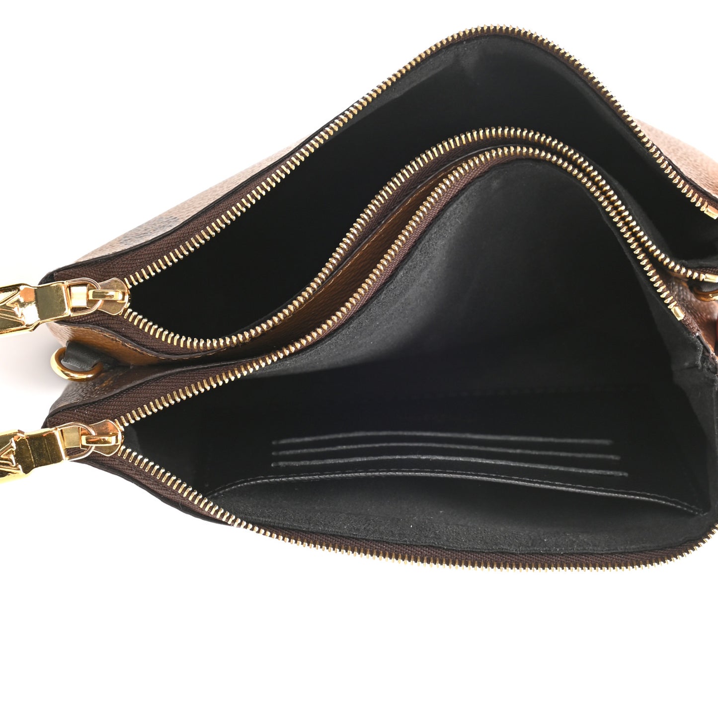 Reverse Monogram Giant Double Zip Pochette