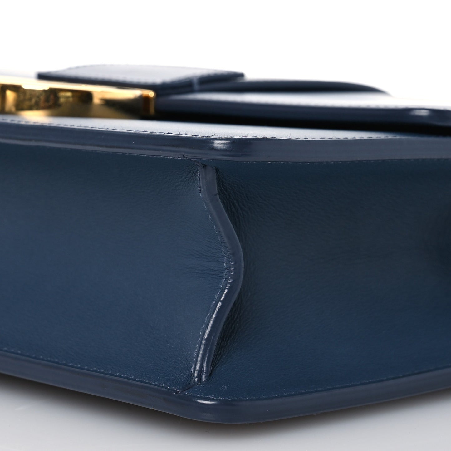 Smooth Calfskin 30 Montaigne Flap Bag Blue