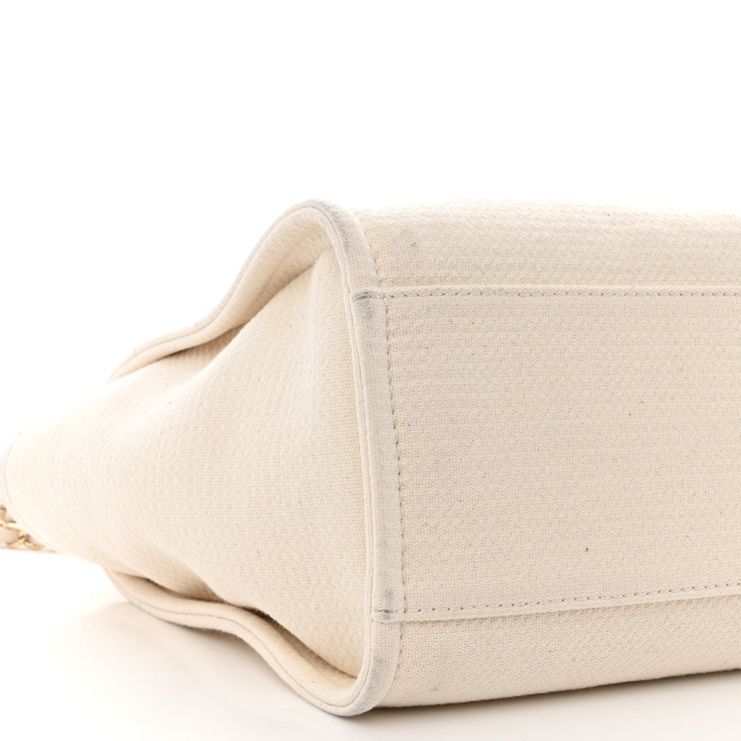 Mixed Fibers Small Deauville Tote White