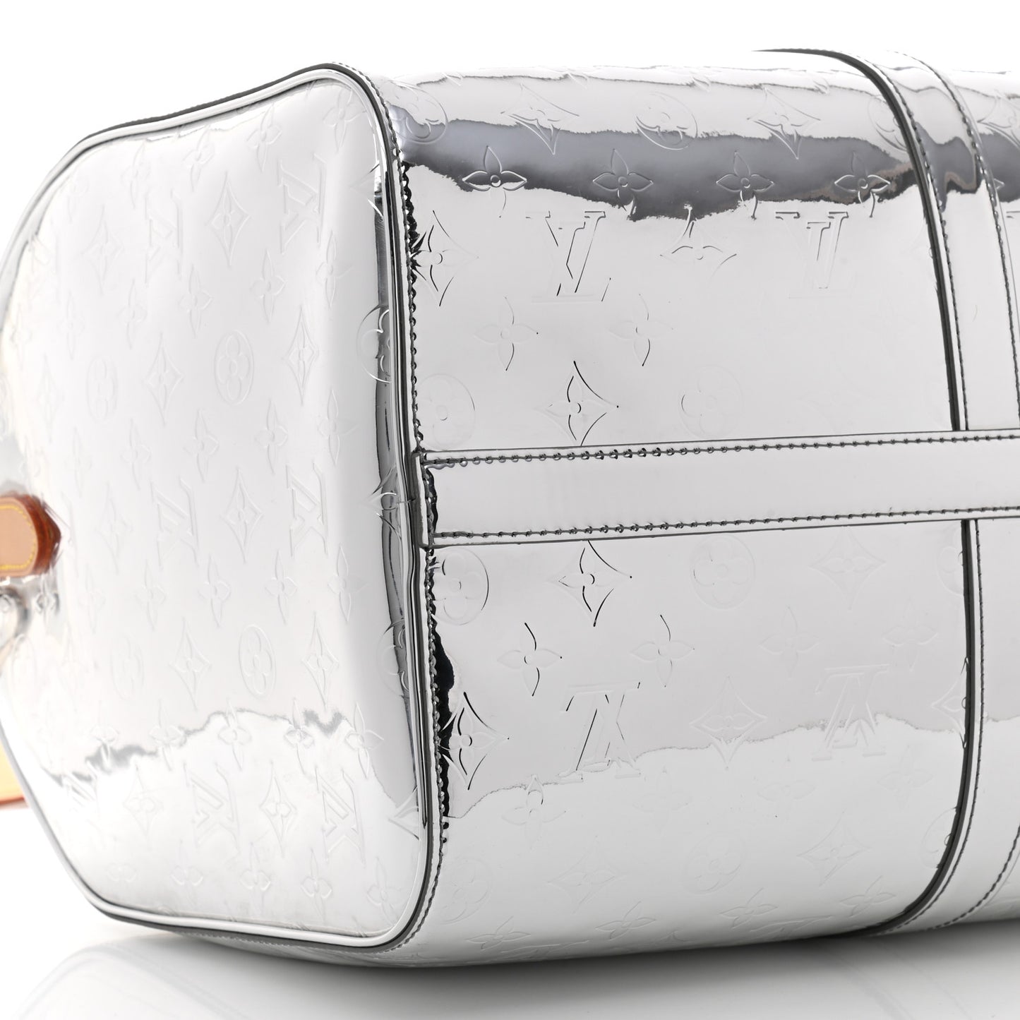 Monogram Mirror Keepall Bandouliere 50 Silver