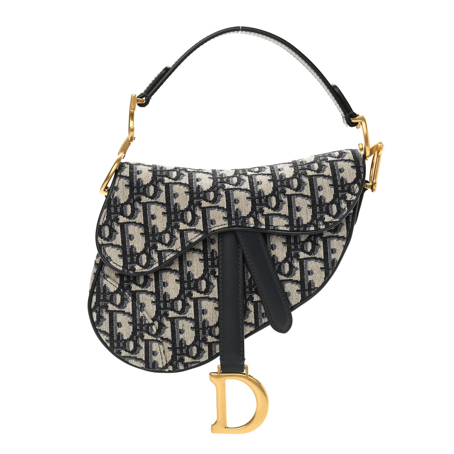 Oblique Mini Saddle Bag Blue