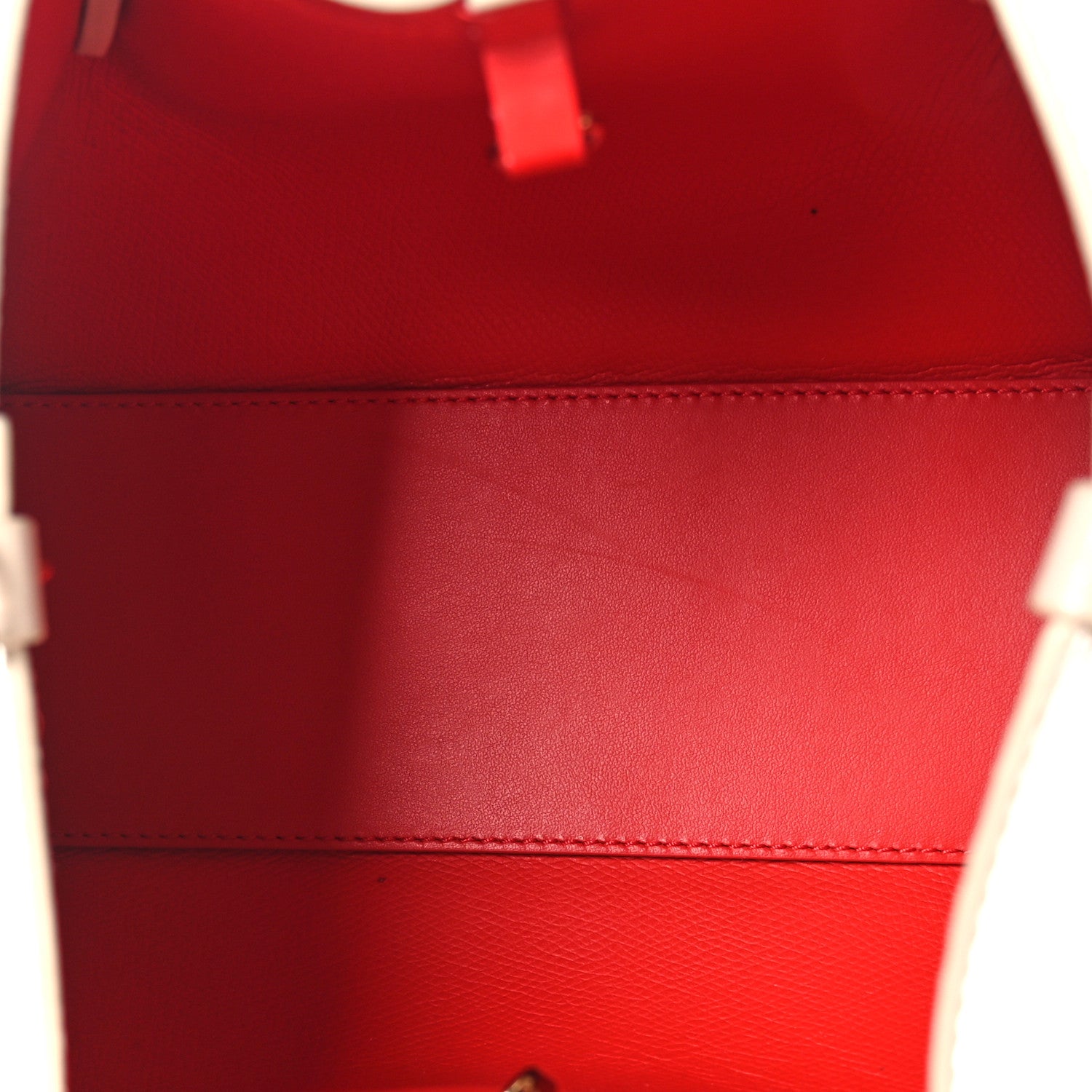 Christian Louboutin Patent Snakeskin Embossed Spiked Mini Cabarock Shopper Tote Leche 5 of 7