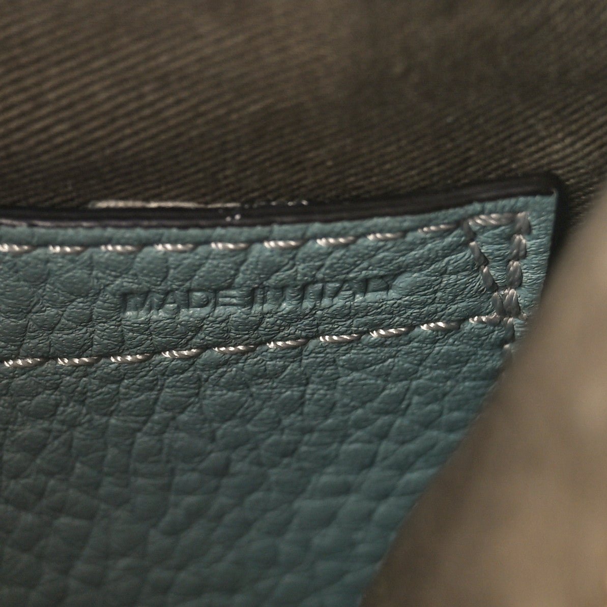 Calfskin Small Marcie Satchel Mint Blue