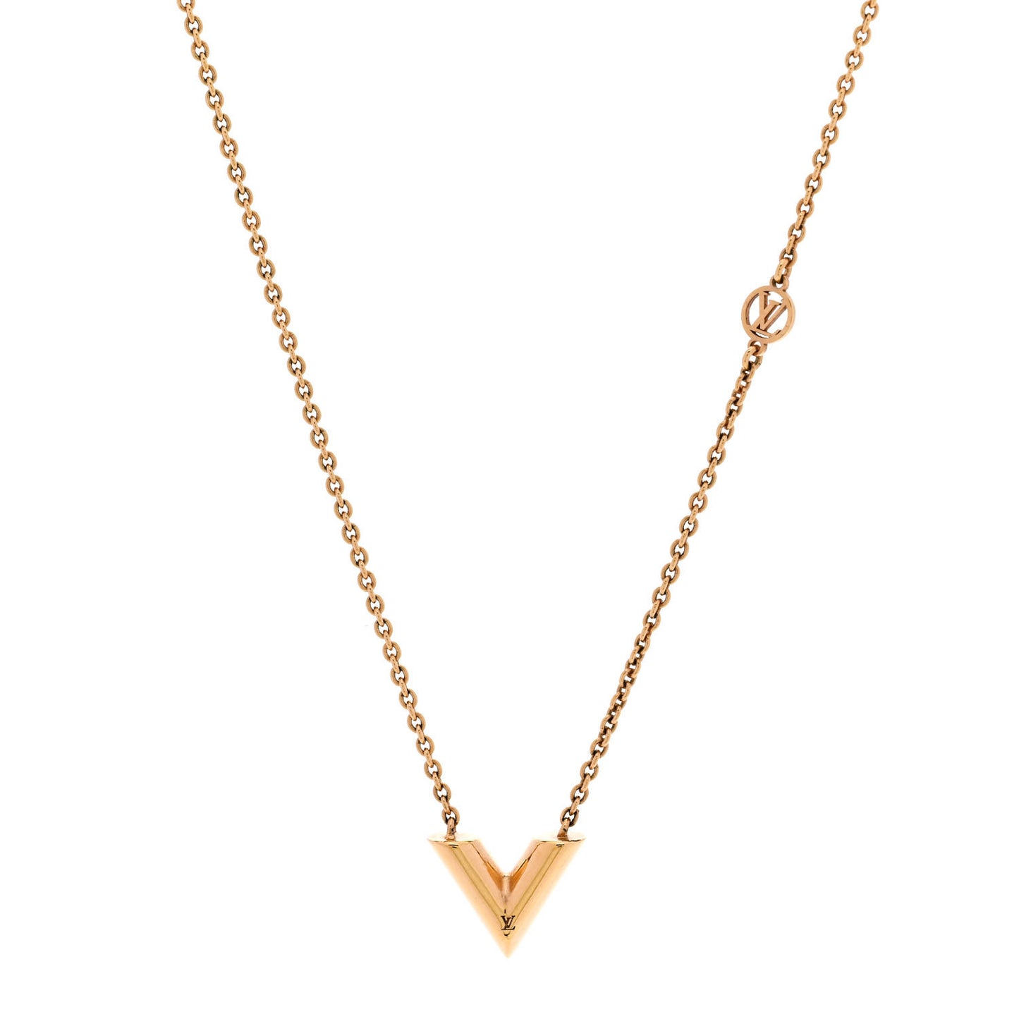 Essential V Necklace Gold