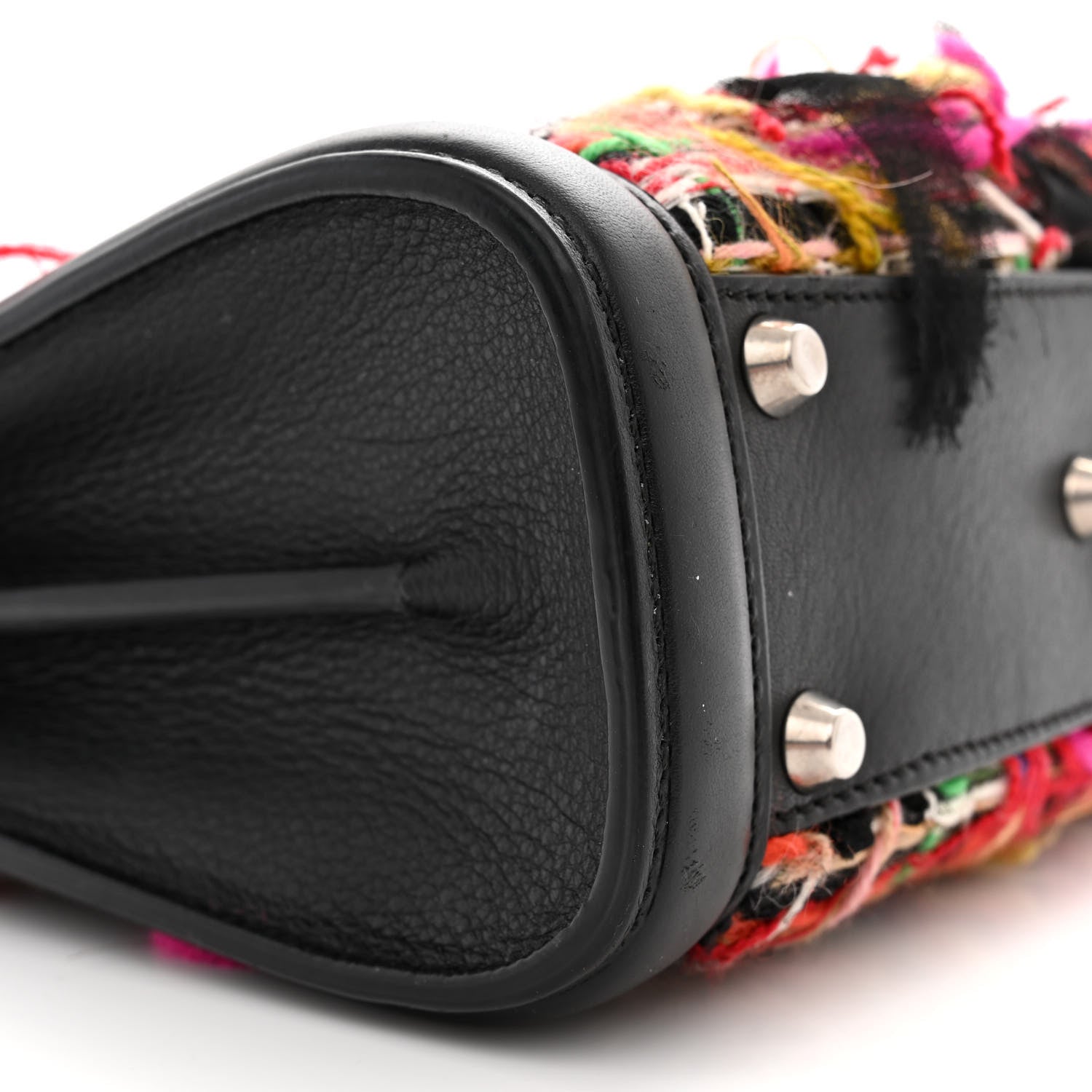 Alexander McQueen Tweed Sweet Calfskin Small Heroine 30 Multicolor Black 8 of 16