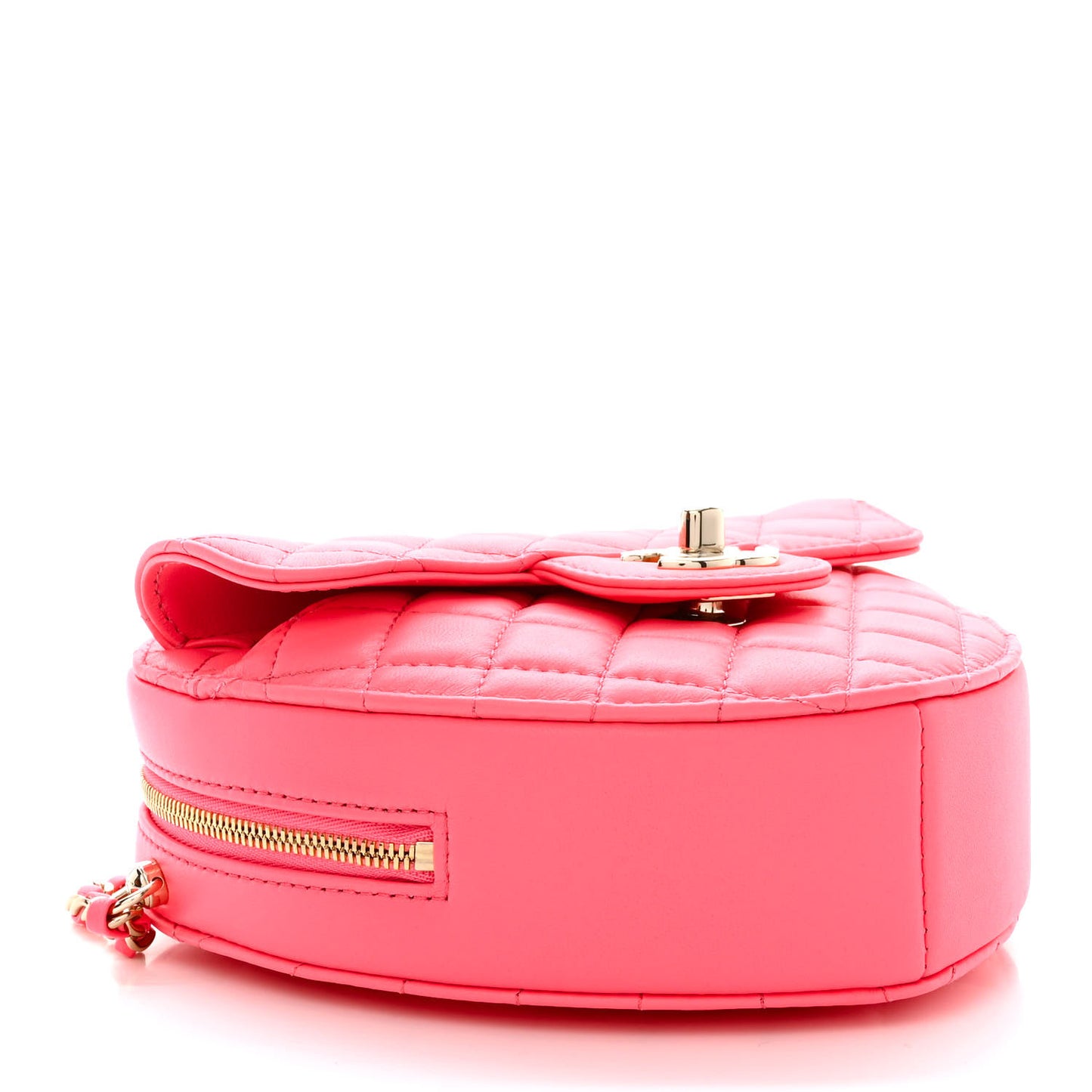 Lambskin Quilted CC In Love Heart Bag Pink