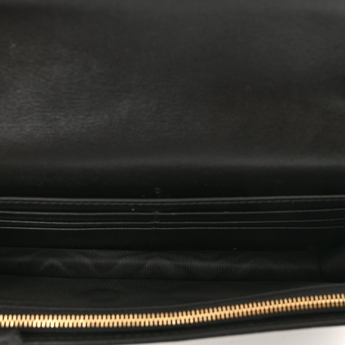 Calfskin GG Matelasse Chain Wallet Black