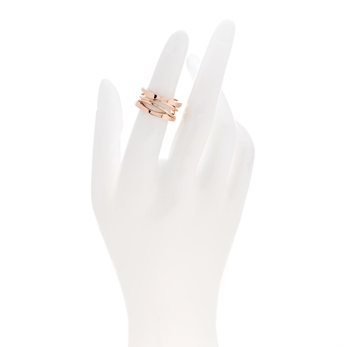 18K Rose Gold B.Zero1 Legend Three-Band Ring 50 5.25