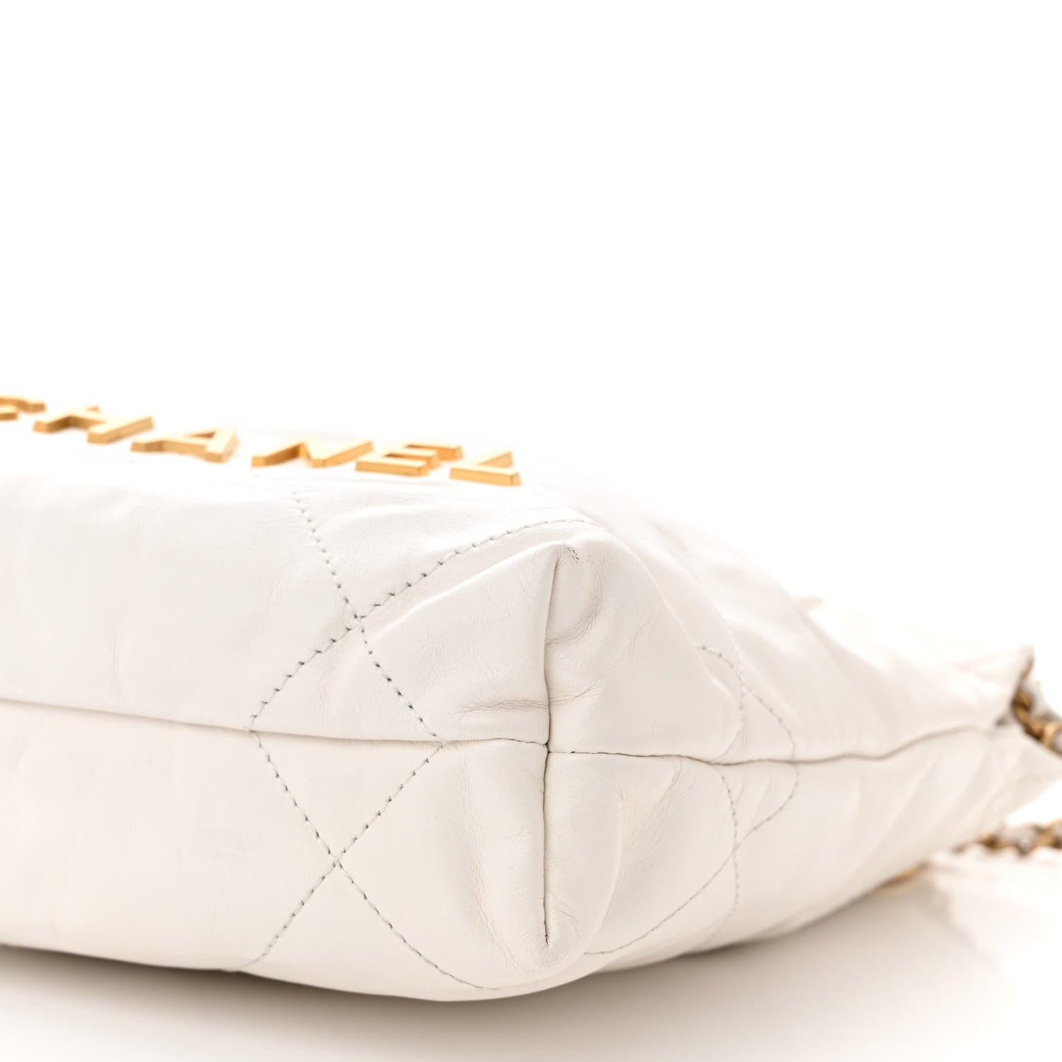 Chanel Shiny Calfskin Quilted Mini Chanel 22 White 10 of 12