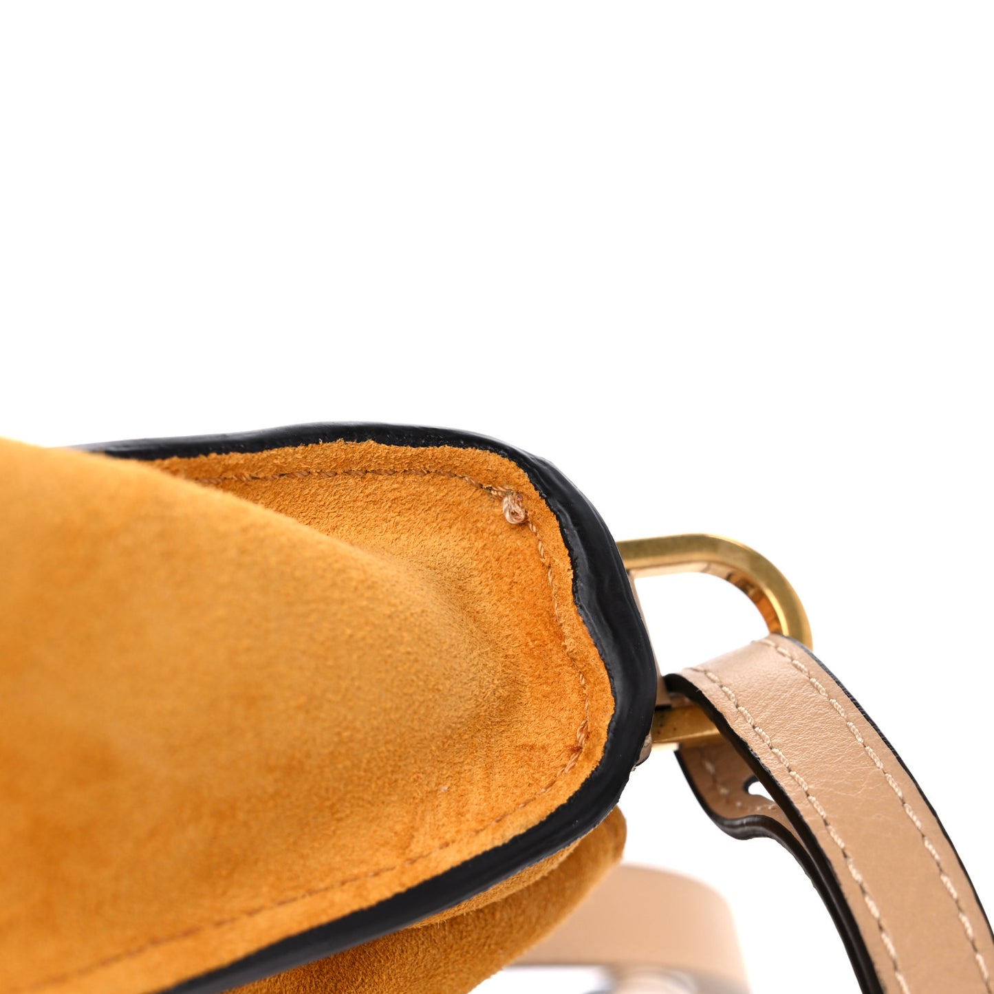 Suede Calfskin Medium Marcie Double Carry Sunflower Yellow