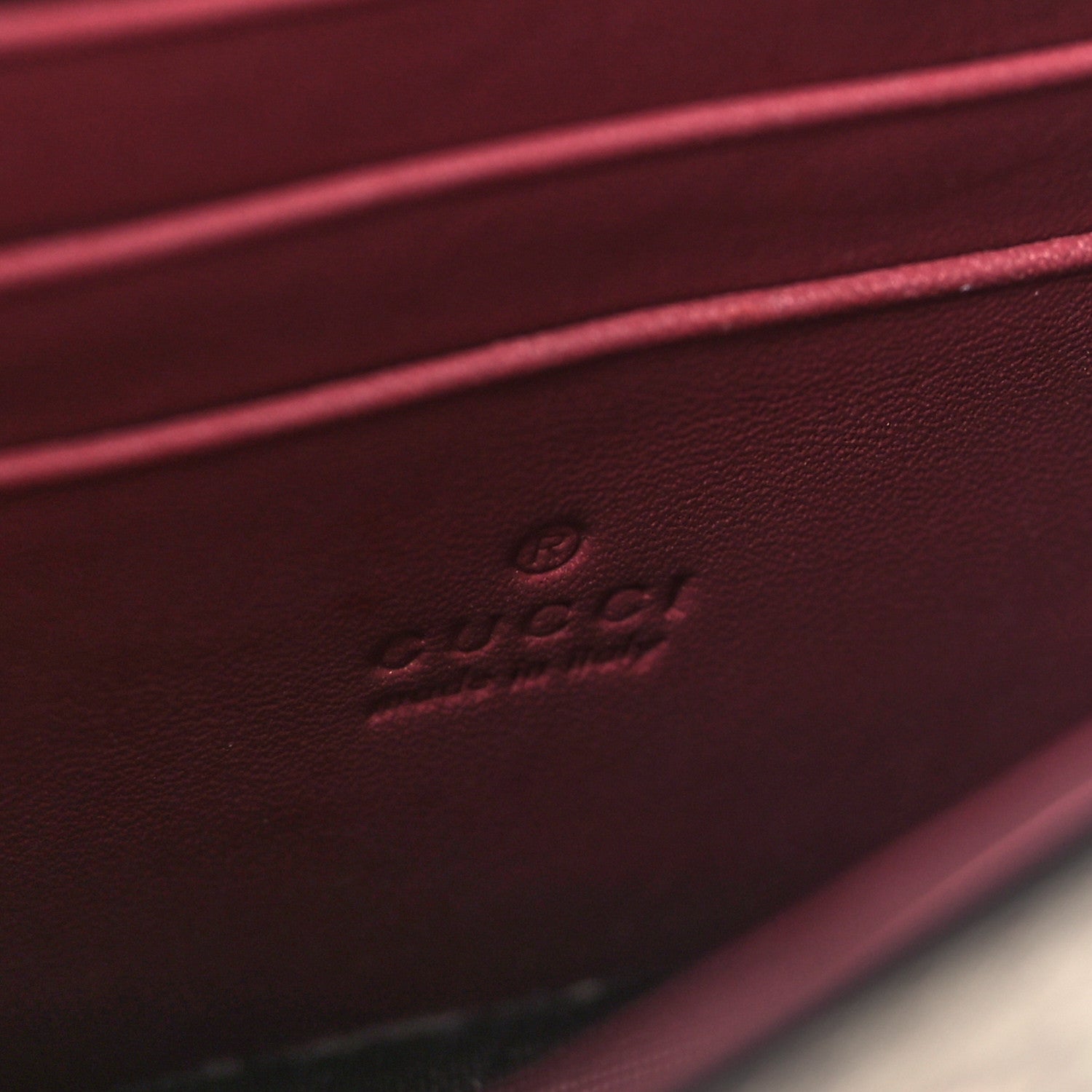 Gucci GG Supreme Monogram Blooms Chain Wallet Beige Multicolor Dry Rose 6 of 11