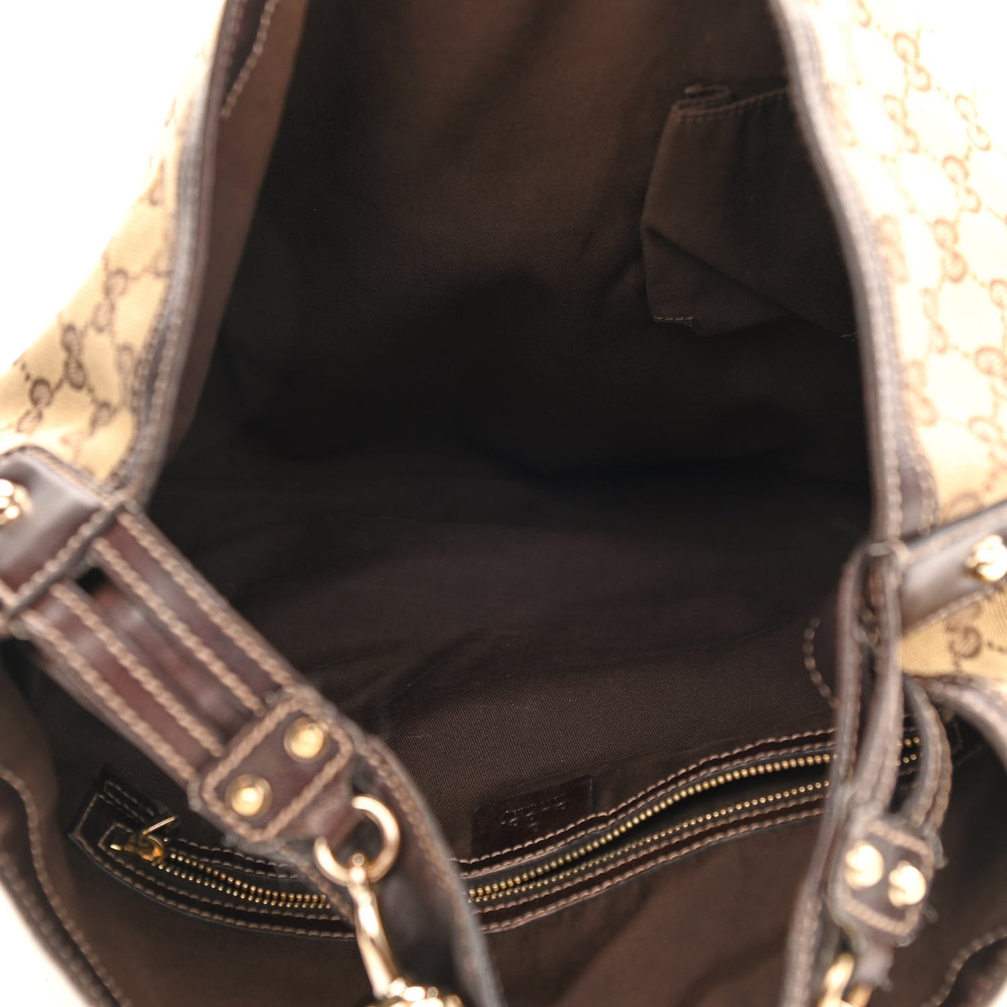 Monogram Large Wave Hobo Dark Brown