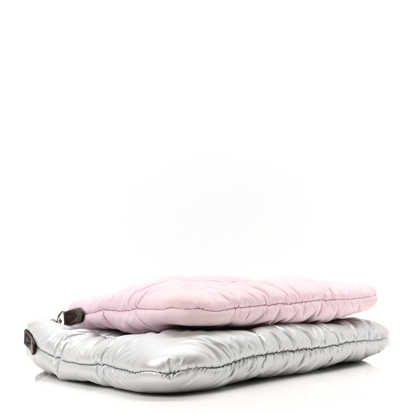 Econyl Monogram Pillow Maxi Multi Pochette Accessories Silver Pale Pink