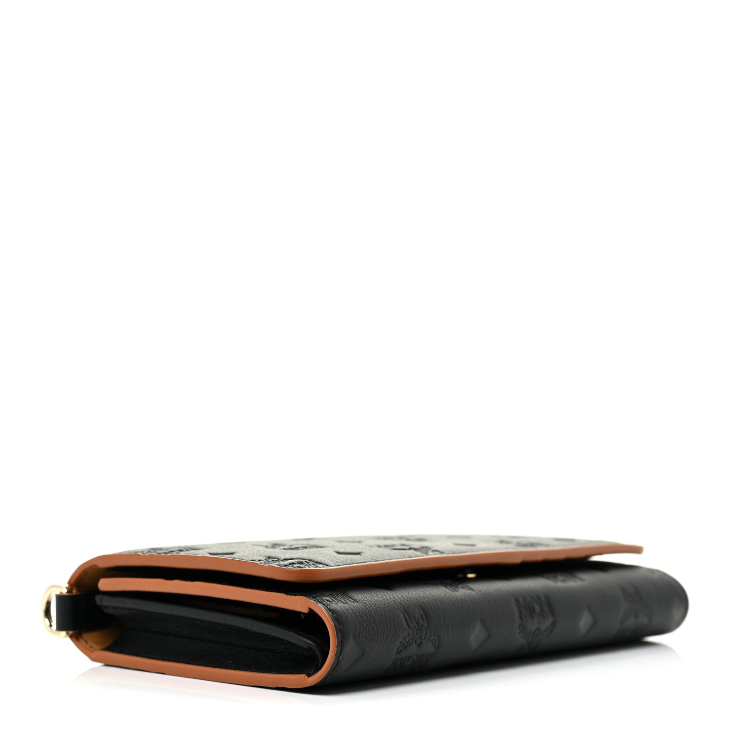 Calfskin Ottomar Wallet On Chain Black