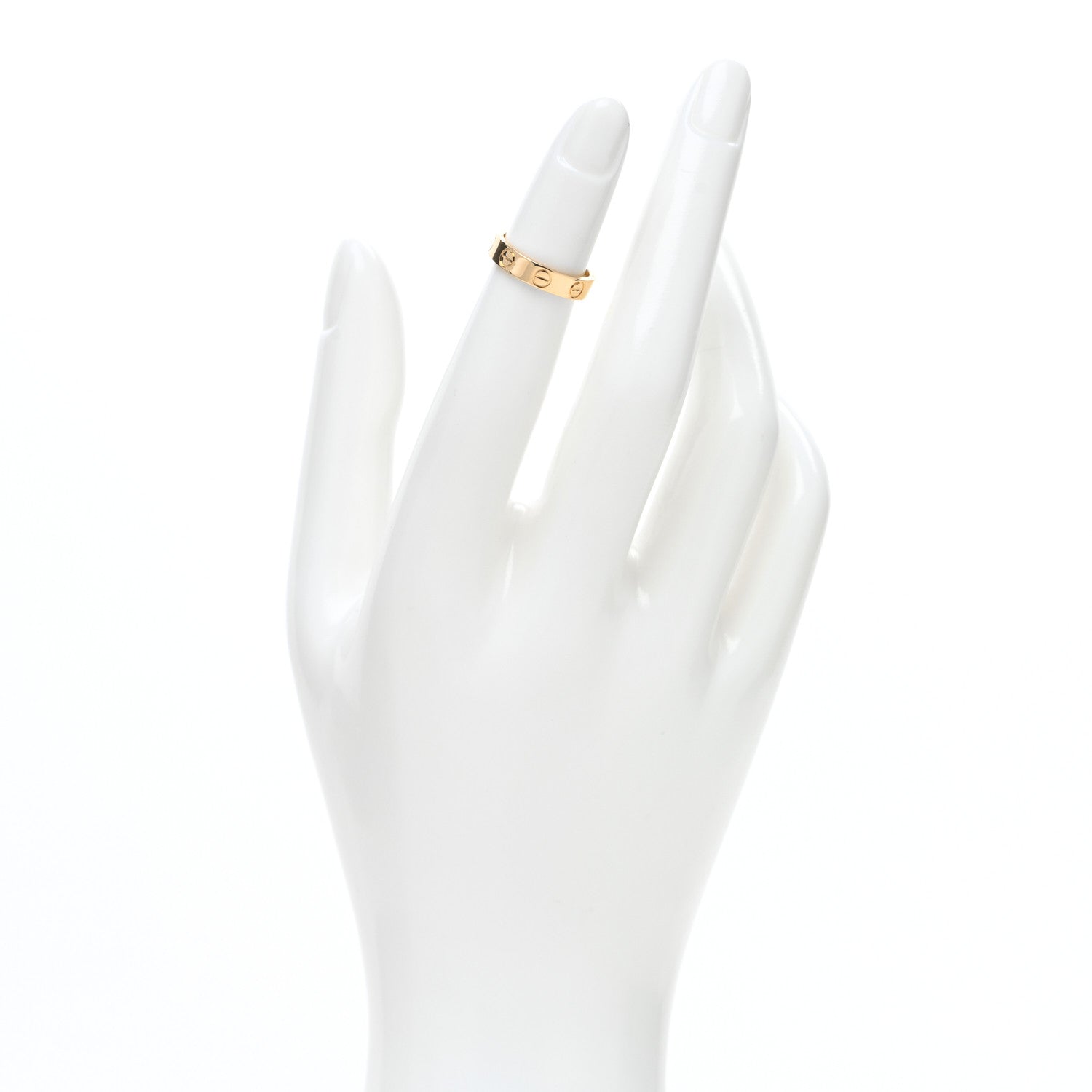 Cartier 18K Yellow Gold 3.5mm LOVE Wedding Band Ring 45 3.25 2 of 5