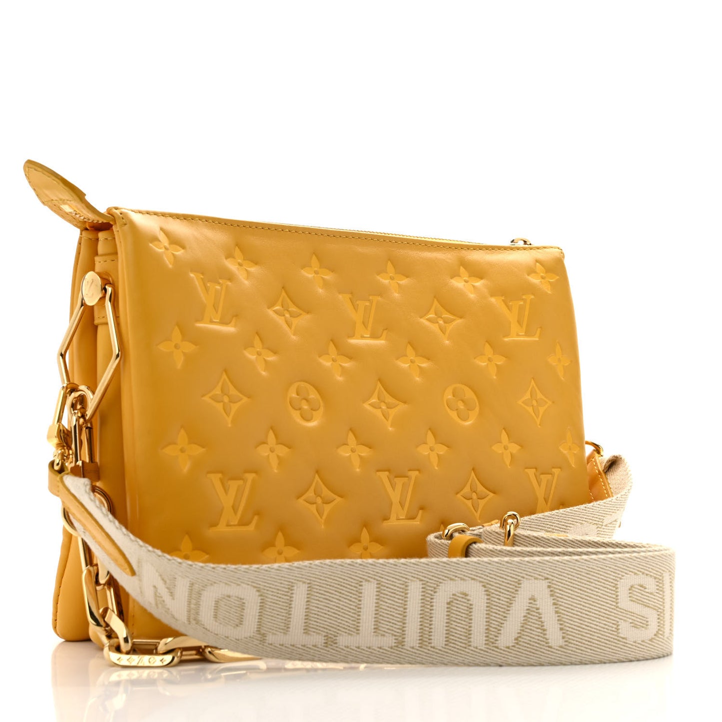 Lambskin Embossed Monogram Coussin PM Sunflower