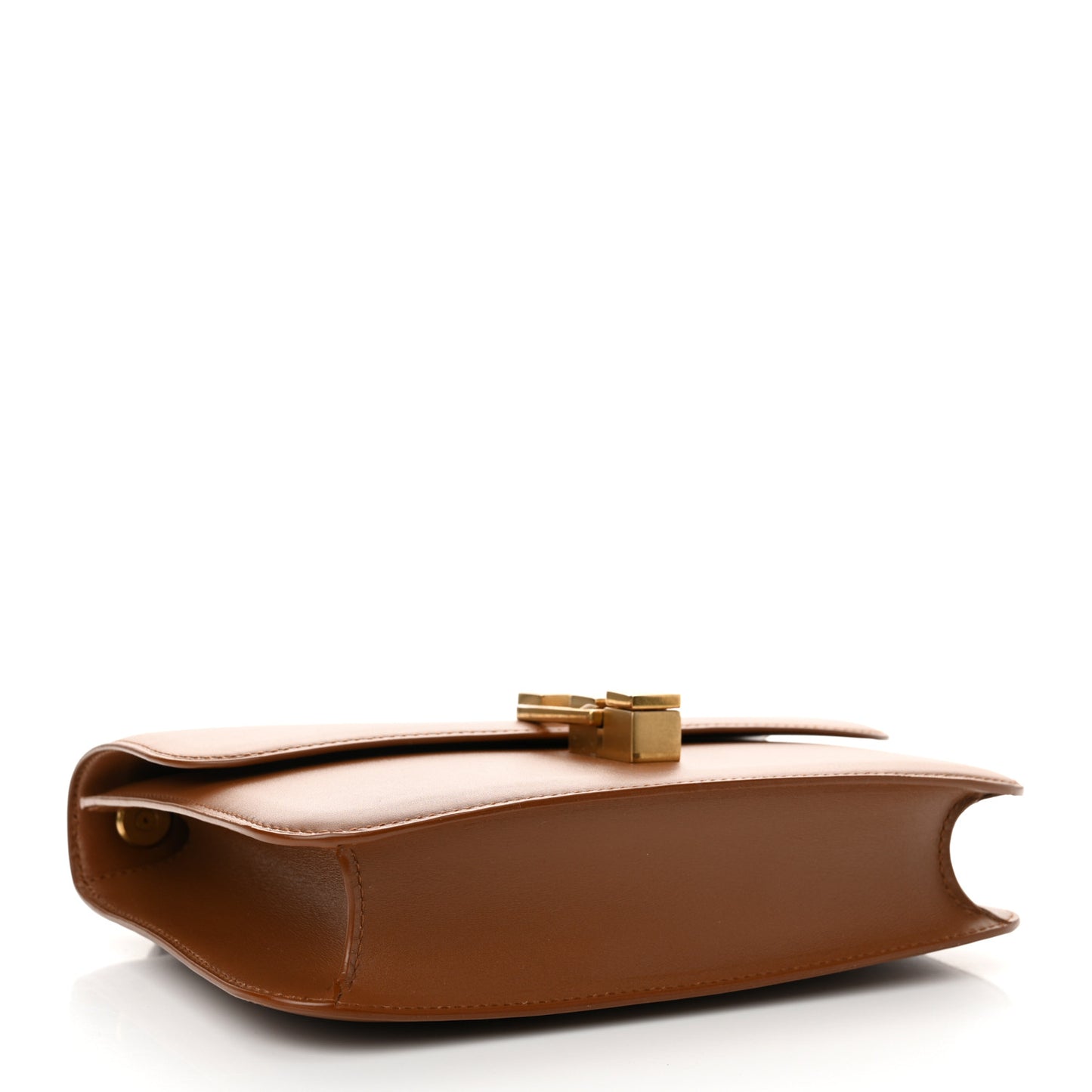 Smooth Calfskin Carre Satchel Brick