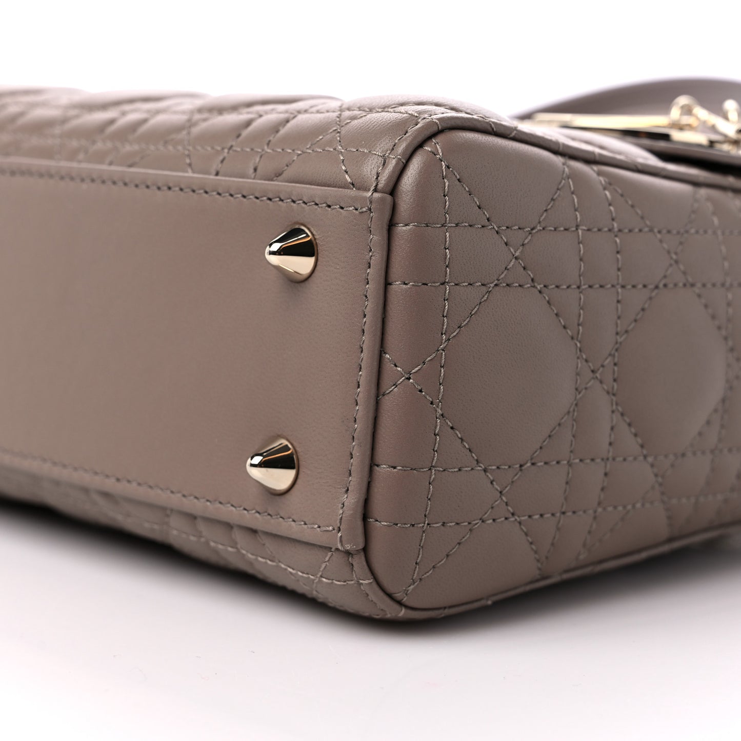 Lambskin Cannage Small My ABCDior Lady Dior Warm Taupe