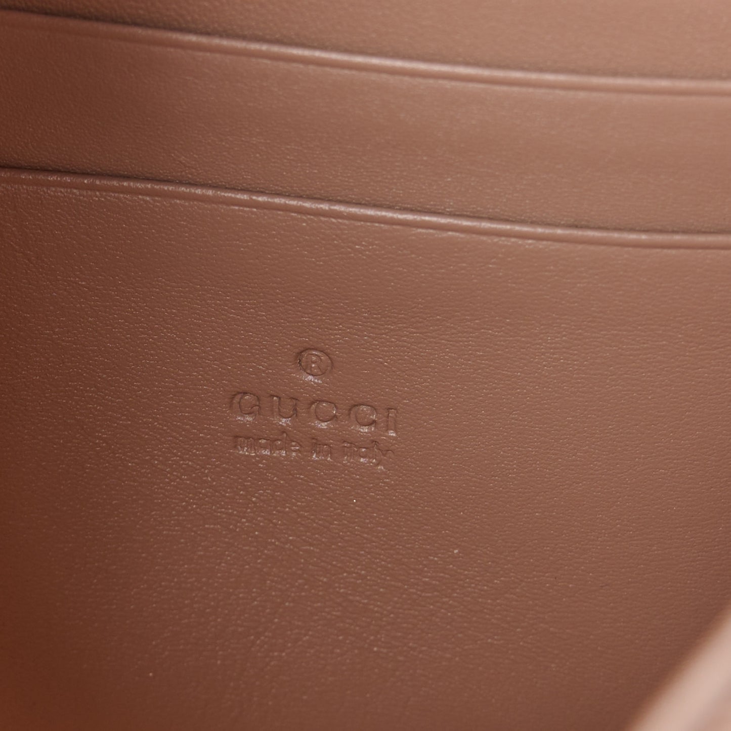 Calfskin Matelasse Mini Pearly GG Marmont Chain Wallet Porcelain Rose