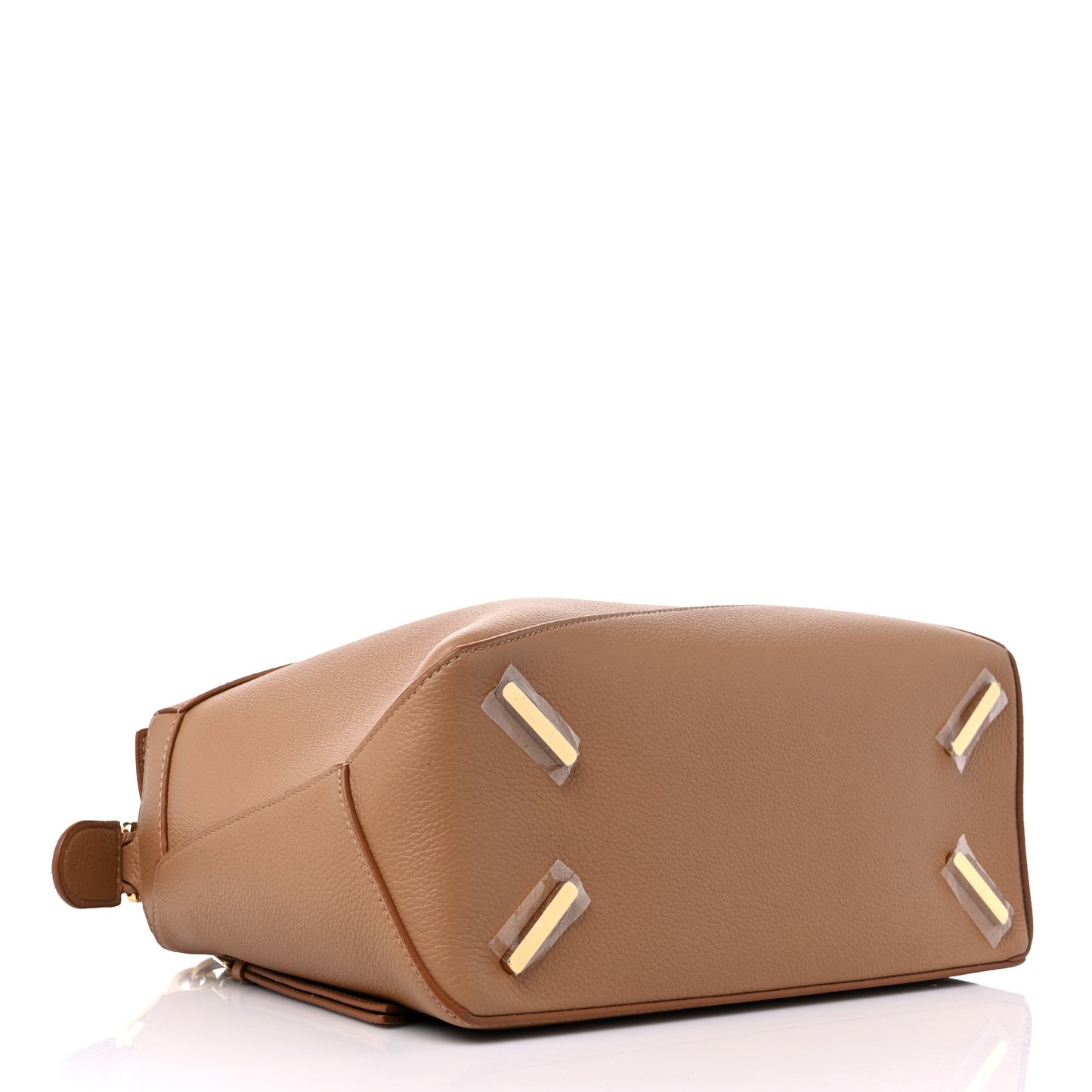 Calfskin Medium Puzzle Edge Bag Toffee