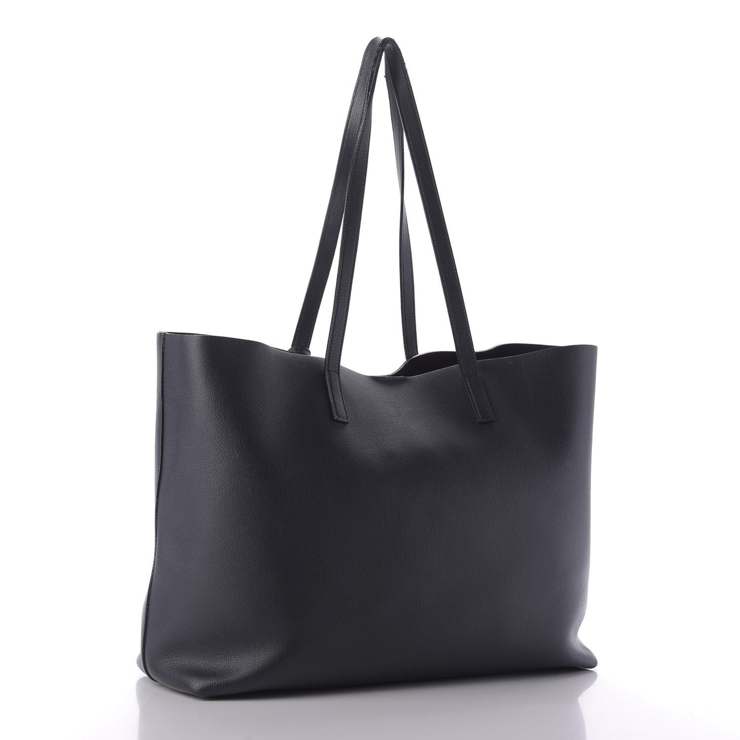 Calfskin Large Shopping Tote Black