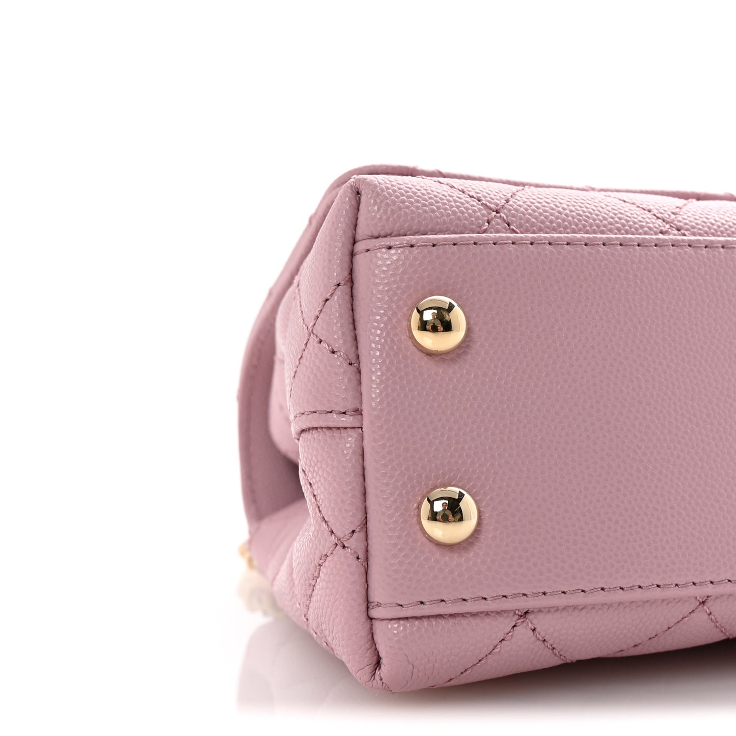 Caviar Quilted Extra Mini Coco Handle Flap Light Pink