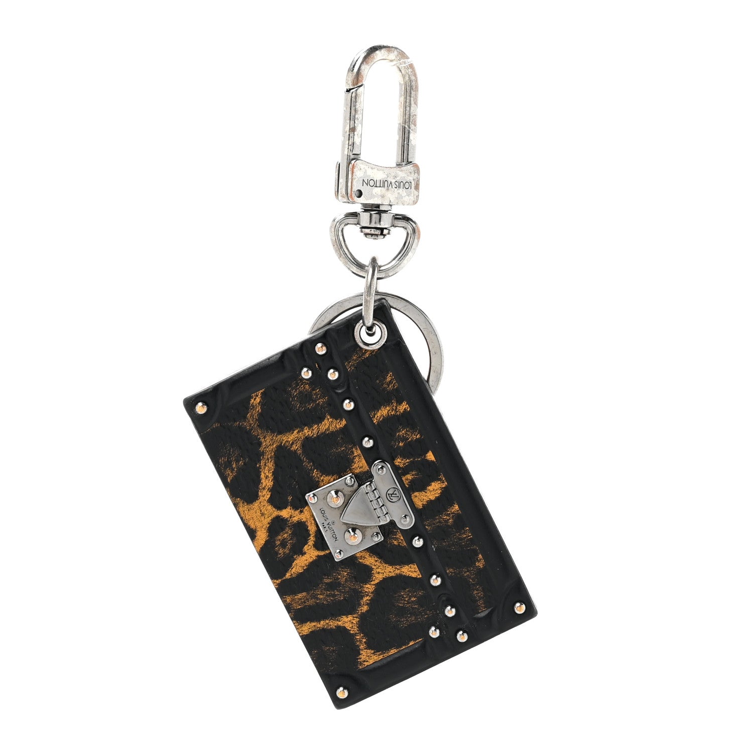 Louis Vuitton Petite Malle Bag Charm Key Holder Leopard 1 of 4