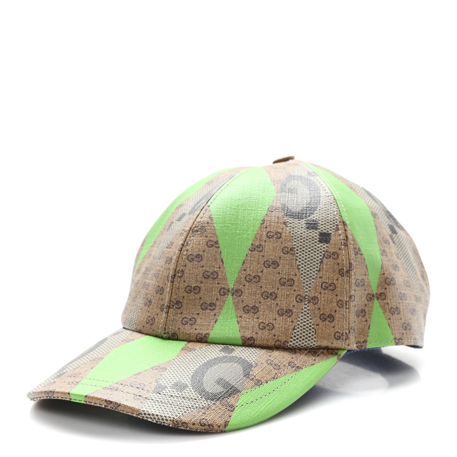 Gucci GG Supreme Monogram Mix Textured Patchwork Rhombus Baseball
