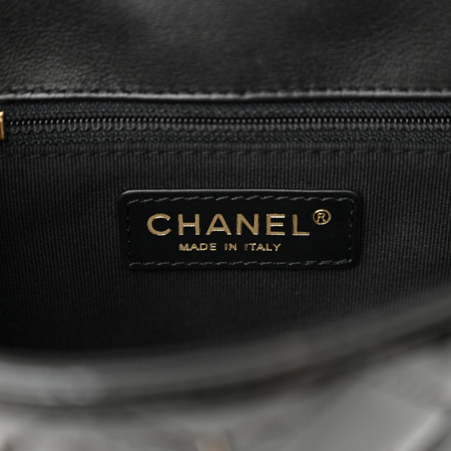 Patent Quilted Shiny Coco Small Flap Hobo Black