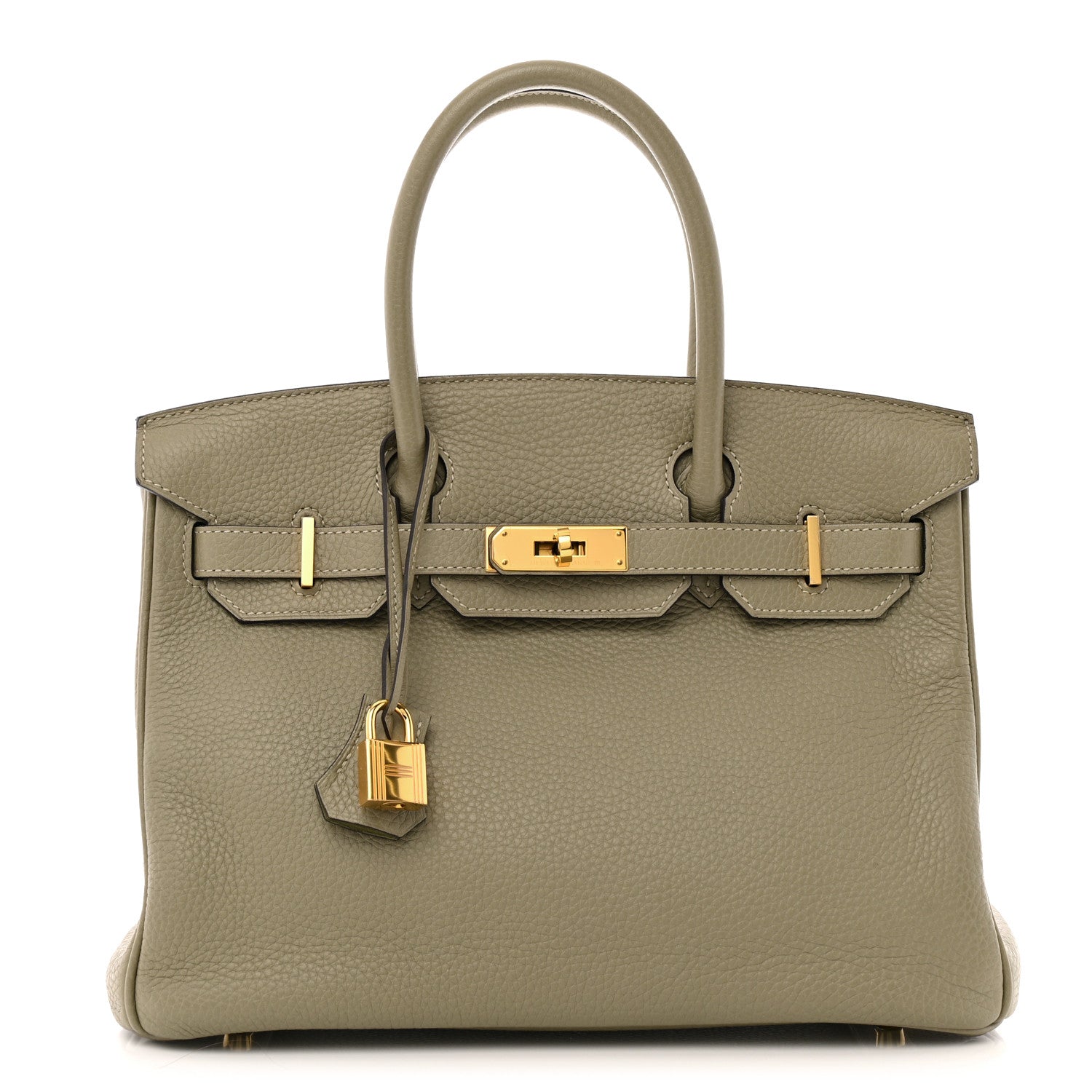 Hermes Taurillon Clemence Birkin 30 Sauge 1 of 12