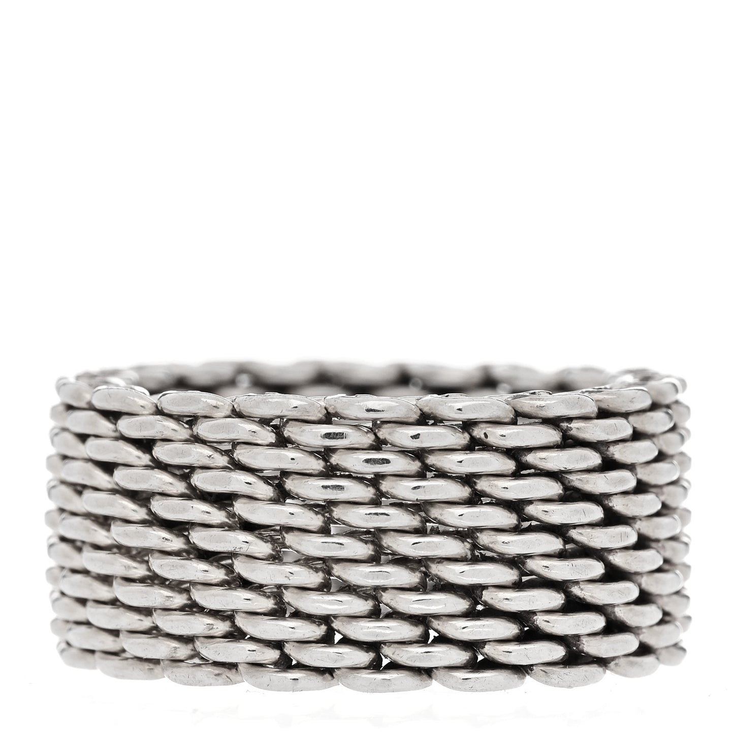 Sterling Silver Somerset Mesh Ring 54 6.75