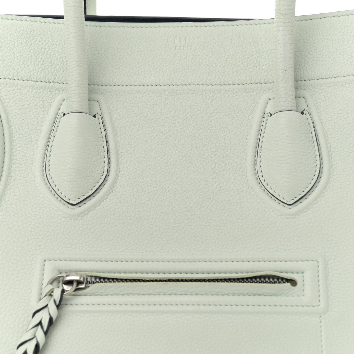 Baby Grained Calfskin Medium Phantom Luggage Jade