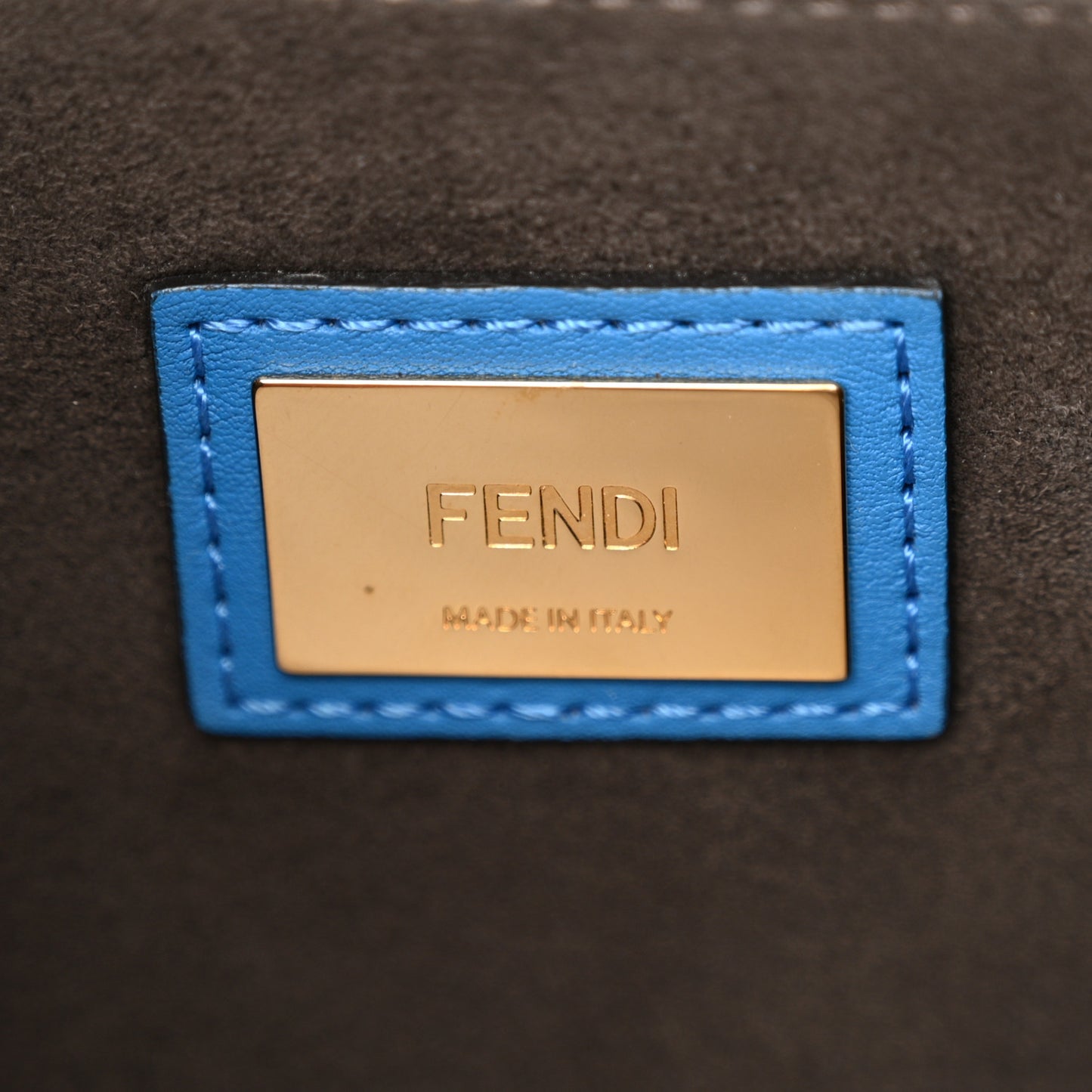 Vitello Seta Medium Peekaboo Iconic Satchel Blue Royal