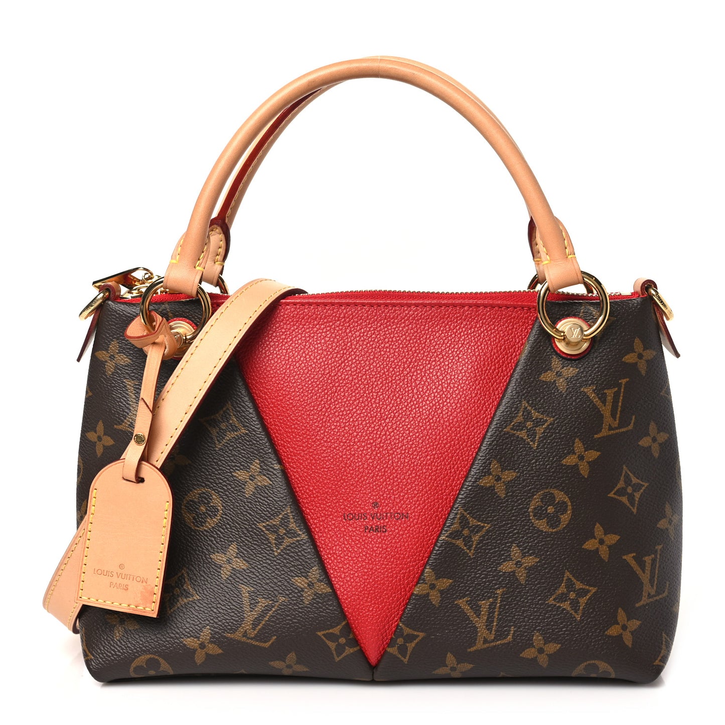 Monogram V Tote BB Cherry