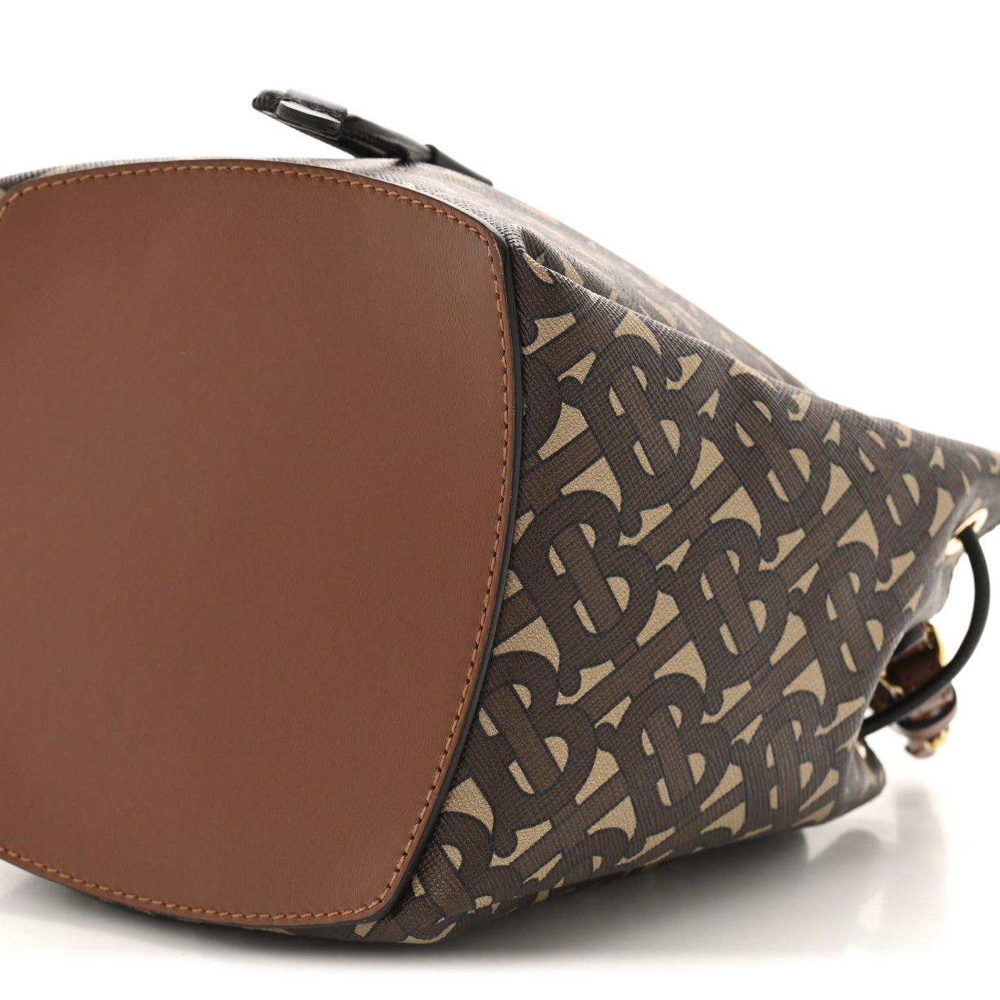 E-canvas Monogram TB Bucket Bag Bridle Brown